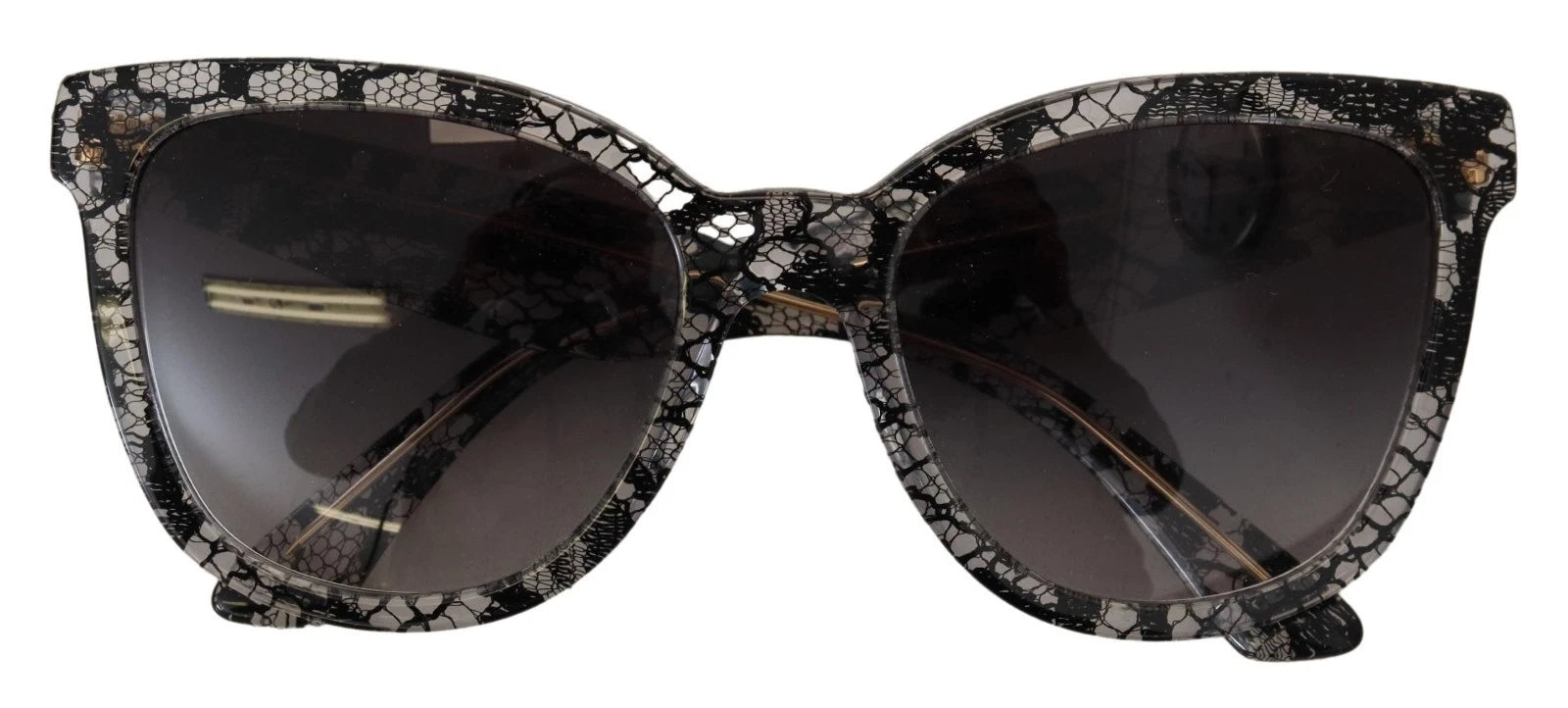 Dolce & Gabbana Black Lace Dg4190 Acetate Crystal Round Sunglasses Glam Steals