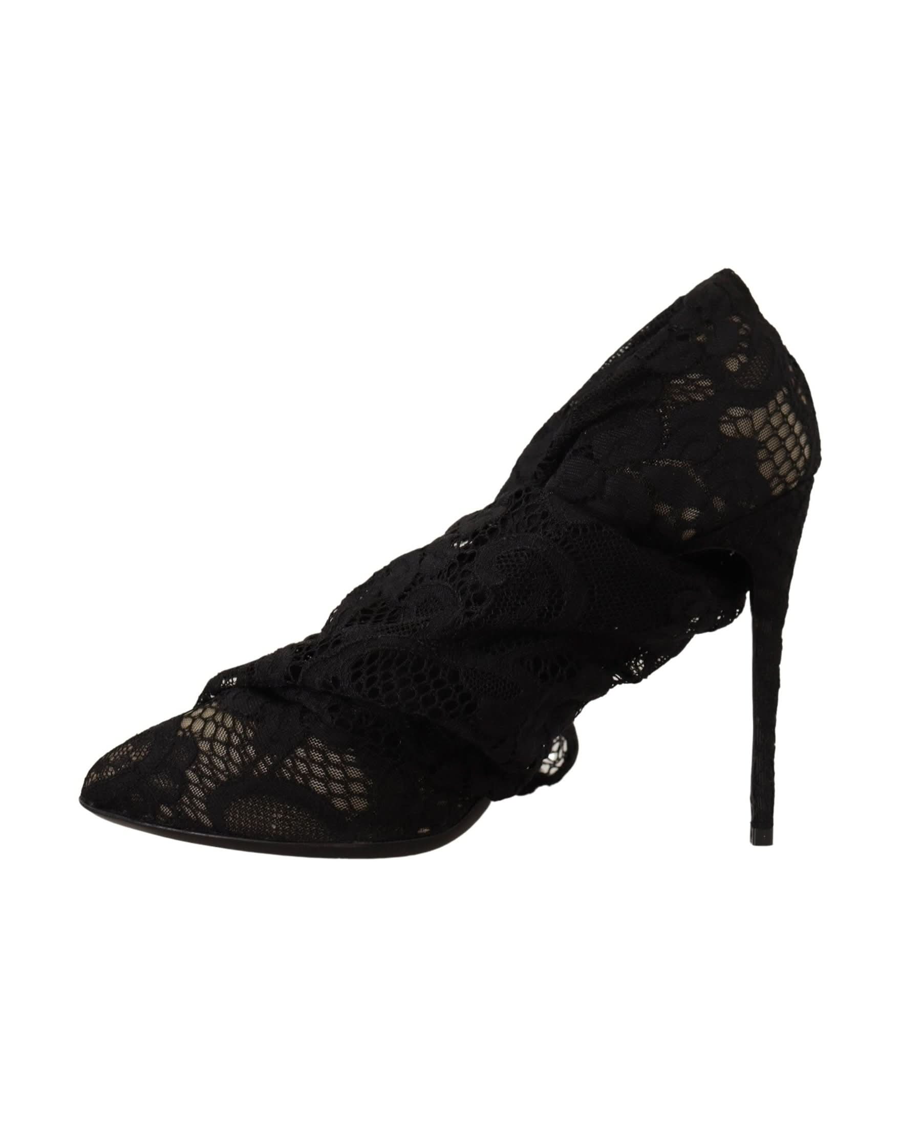 Dolce & Gabbana Black Lace Stretch Socks Taormina Boots Boots