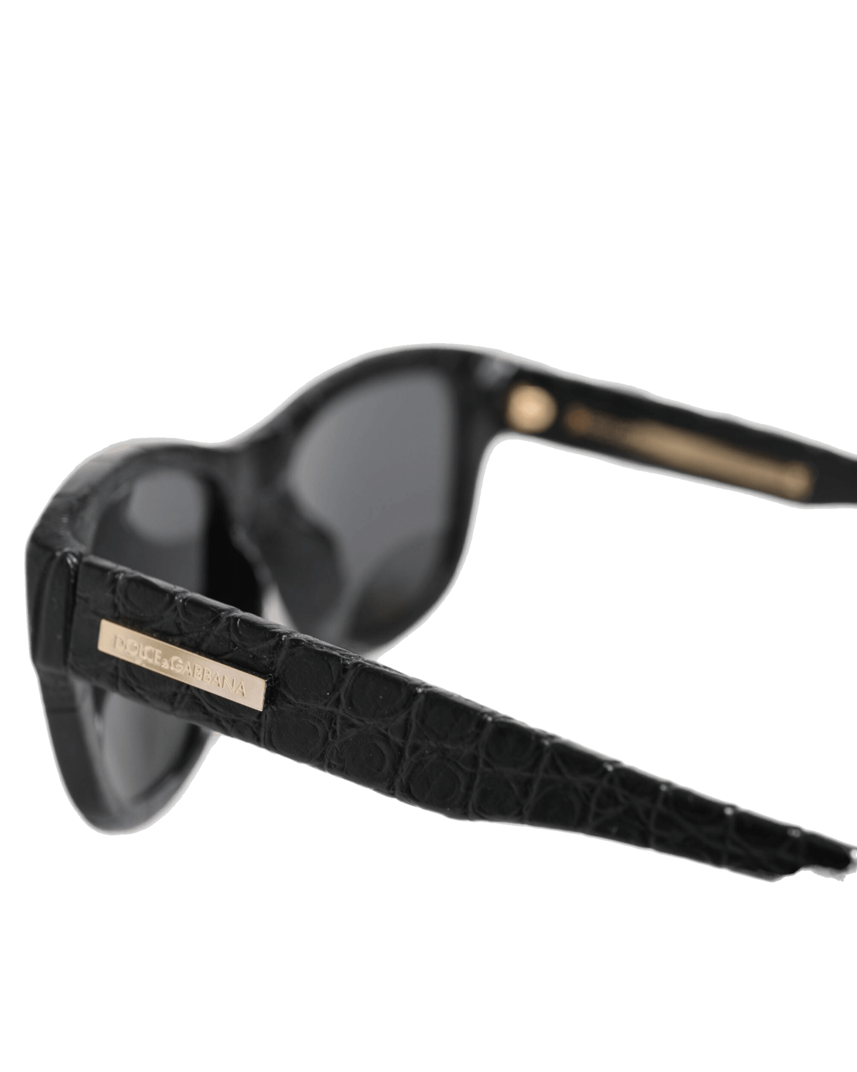 Dolce & Gabbana Black Leather Dg4177 Frame Tinted Lens Sunglasses Sunglasses