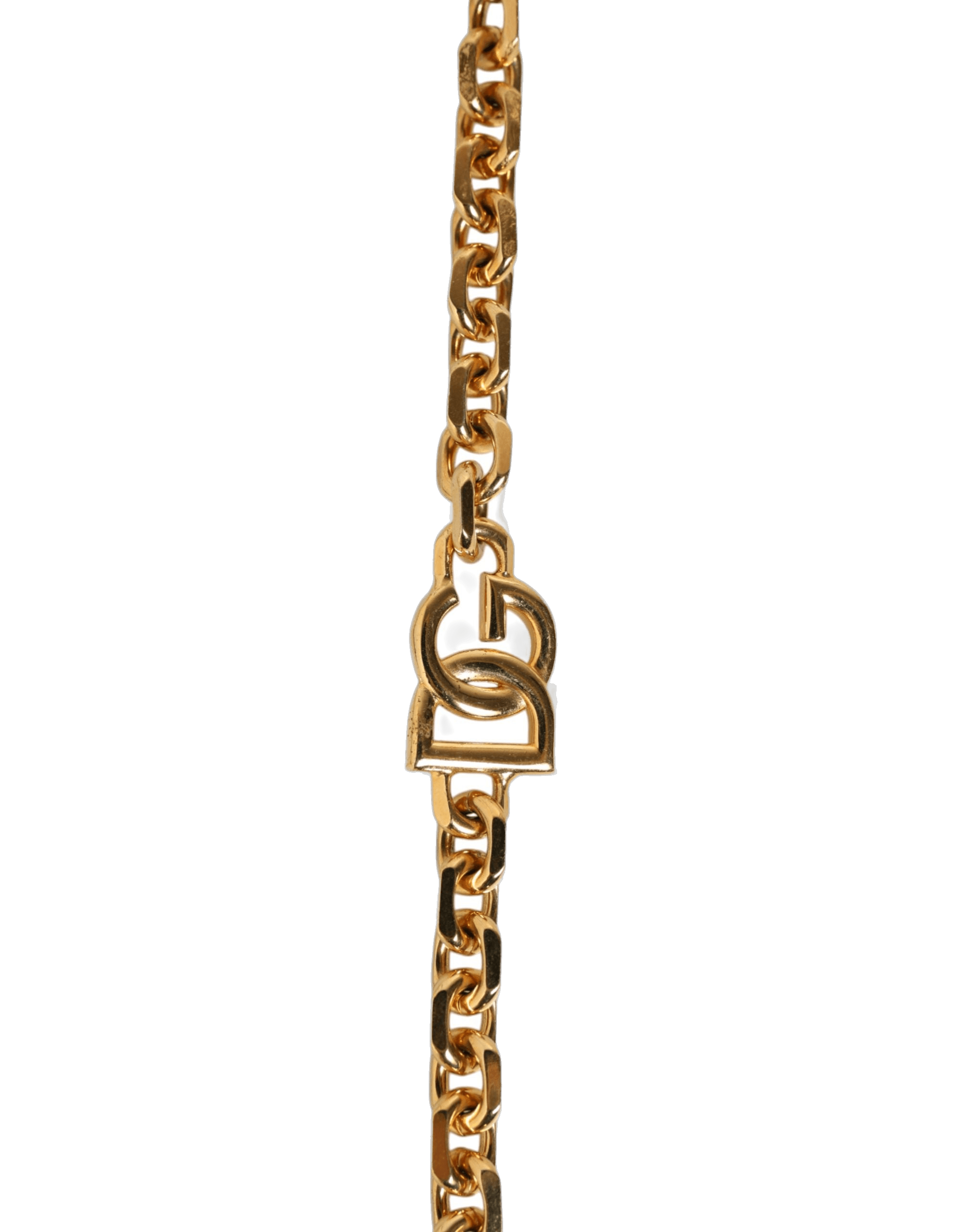 Dolce & Gabbana Black Leather Gold Chain Bag Accessory Shoulder Strap Glam Steals