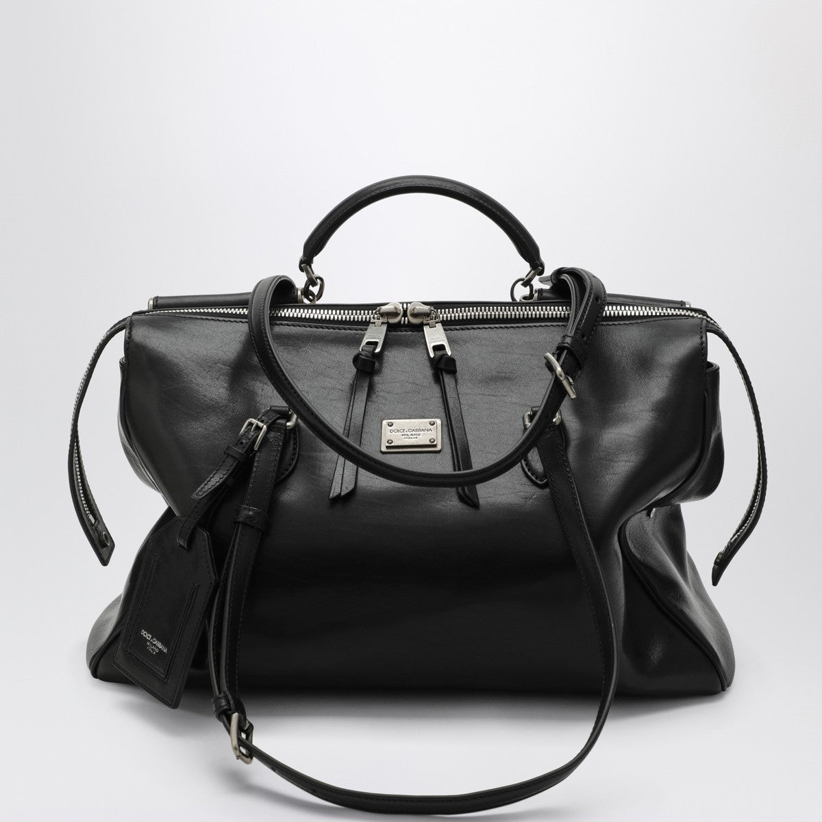 Dolce & Gabbana Black Leather Handbag Glam Steals