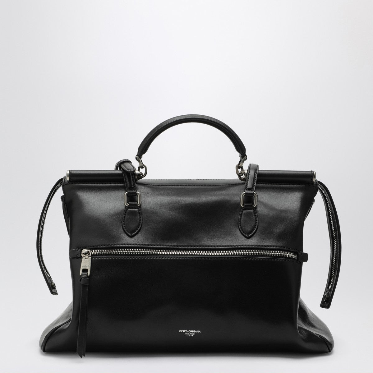 Dolce & Gabbana Black Leather Handbag Glam Steals