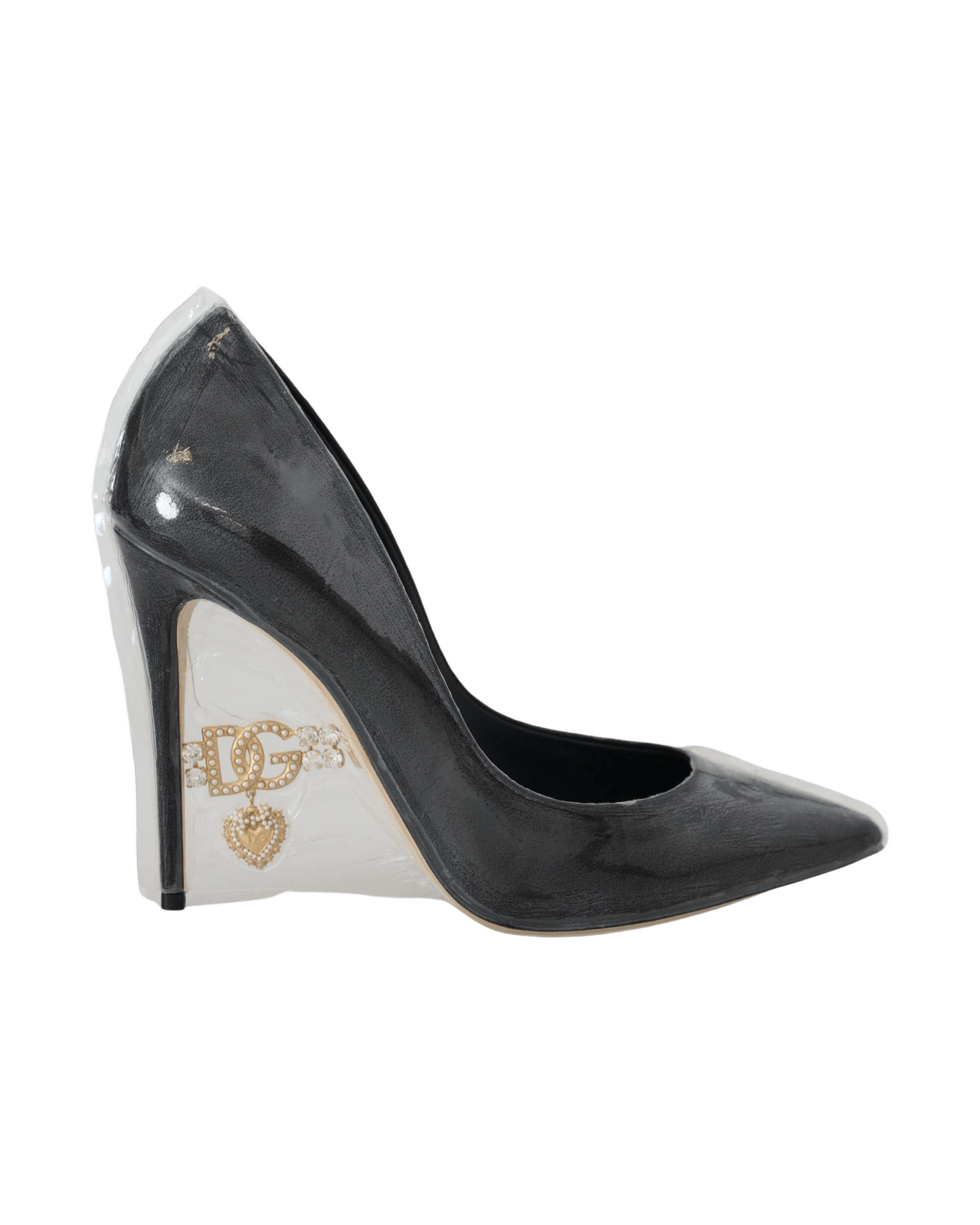 Dolce & Gabbana Black Leather Heels Heels