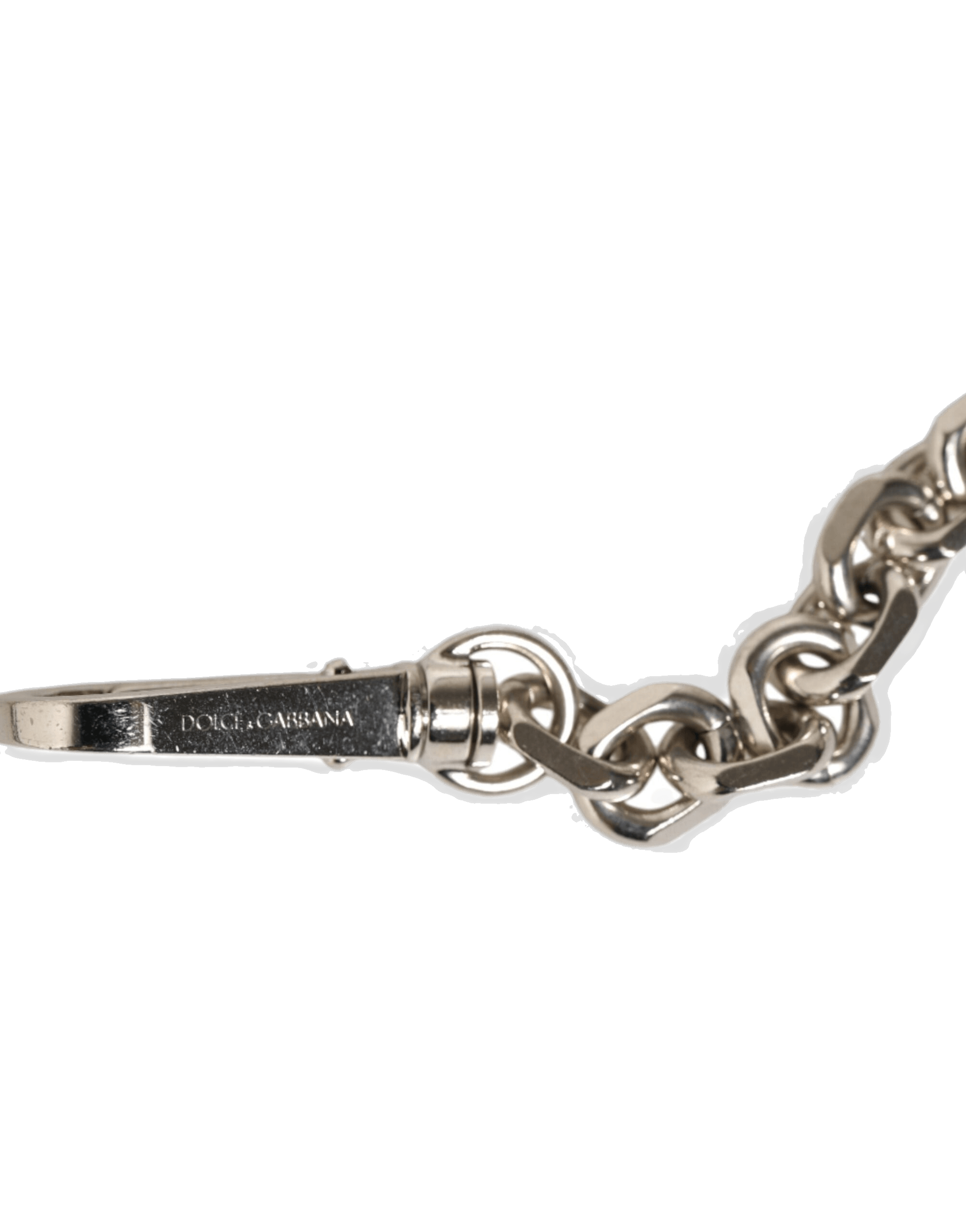 Dolce & Gabbana Black Leather Pearl Chain Bag Accessory Shoulder Strap Glam Steals