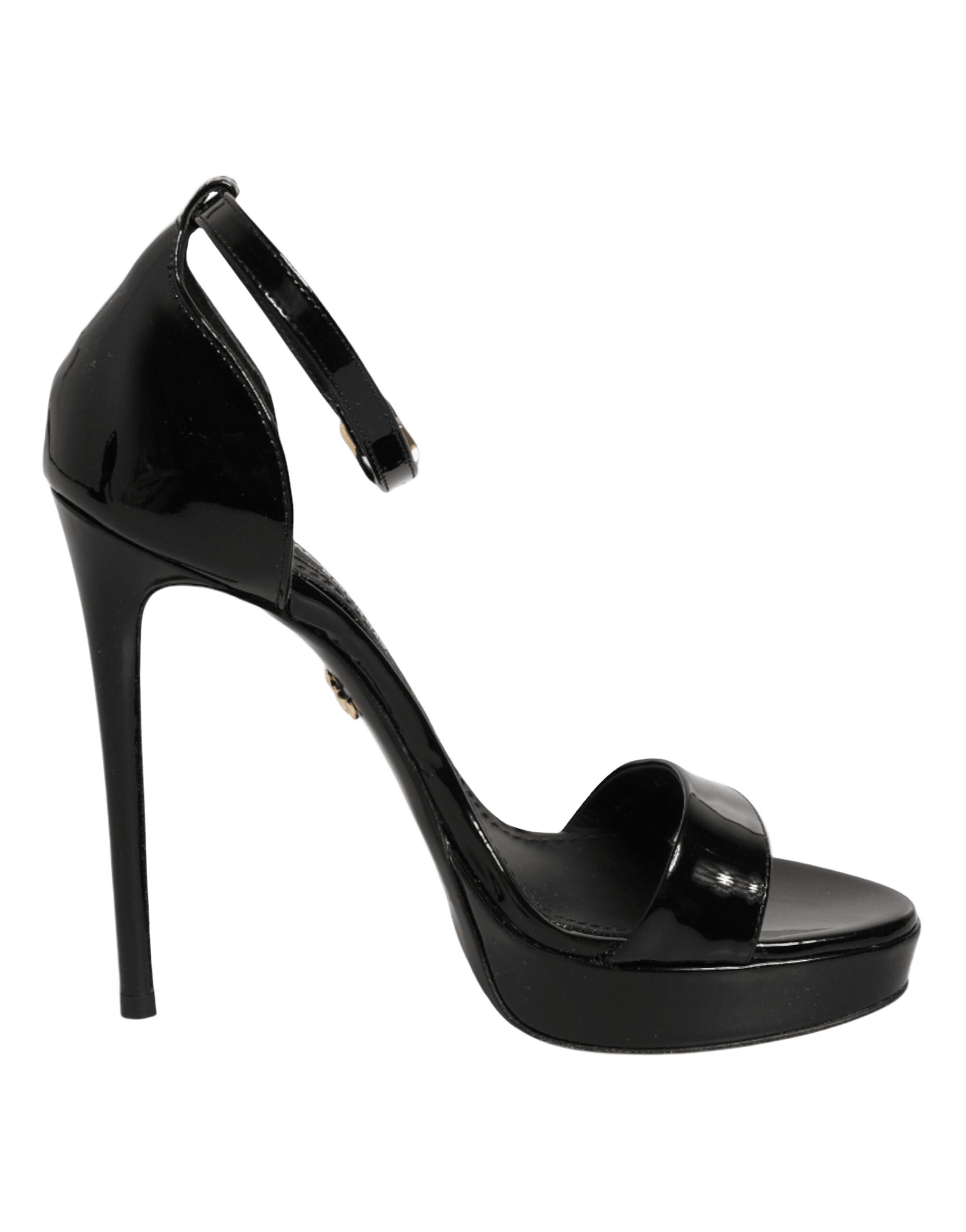 Dolce & Gabbana Black Leather Platform Keira Sandals Shoes Glam Steals