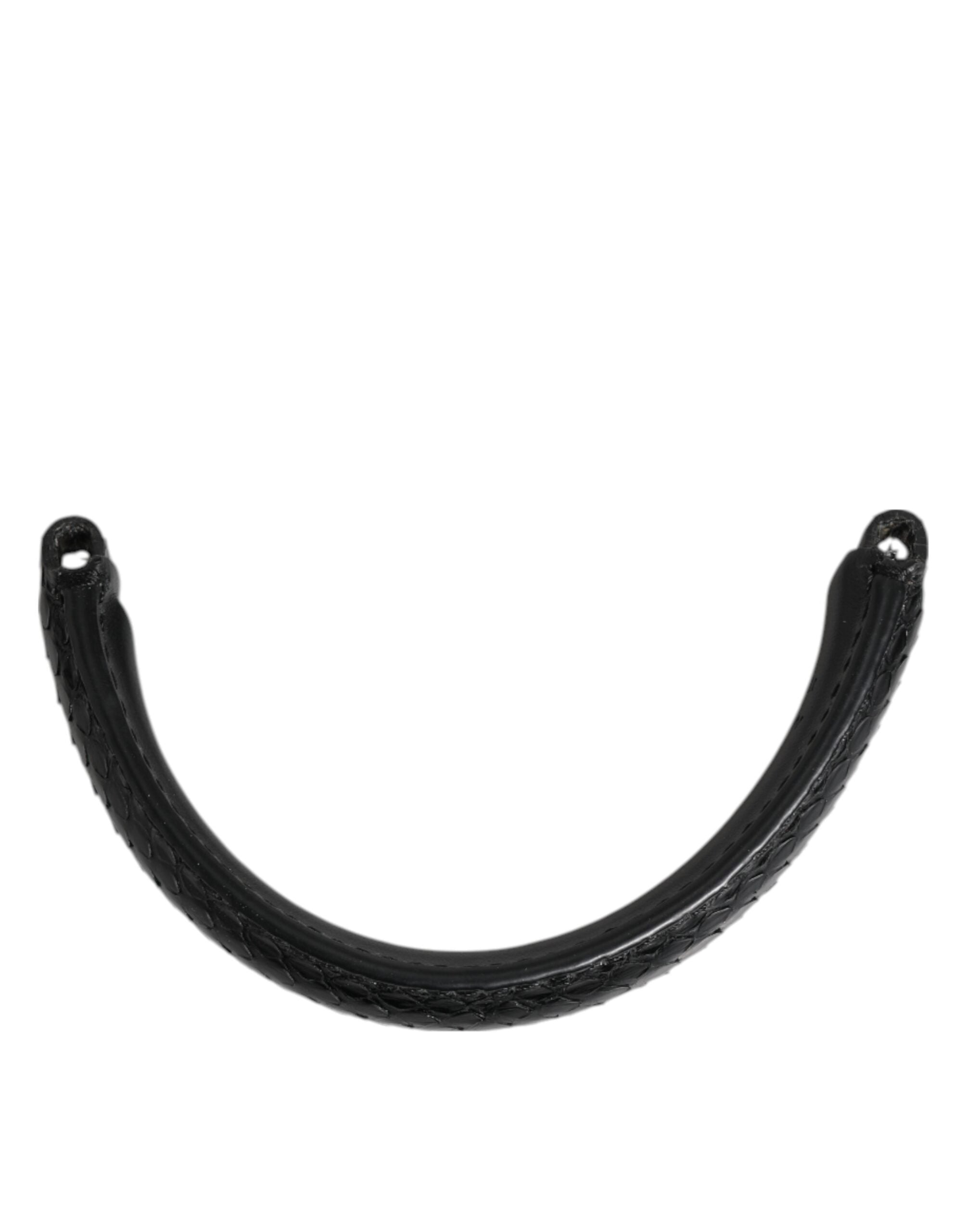 Dolce & Gabbana Black Leather Small Ayers Bag Handle Women Shoulder Strap Glam Steals
