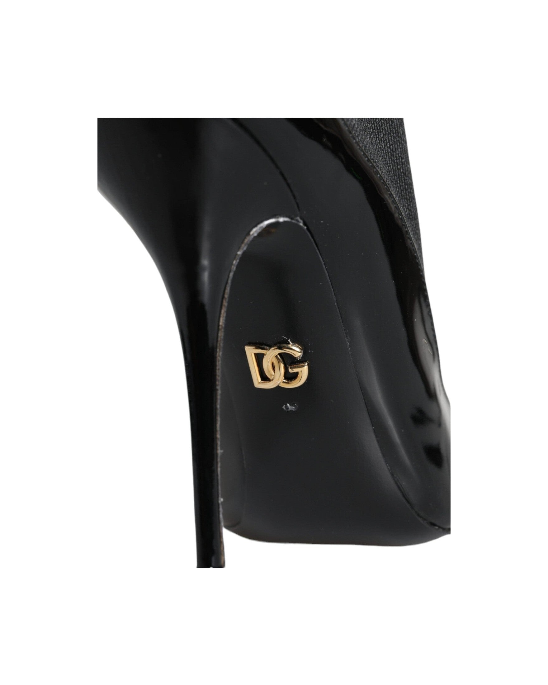 Dolce & Gabbana Black Leather Stilettos Booties Socks Shoes Glam Steals