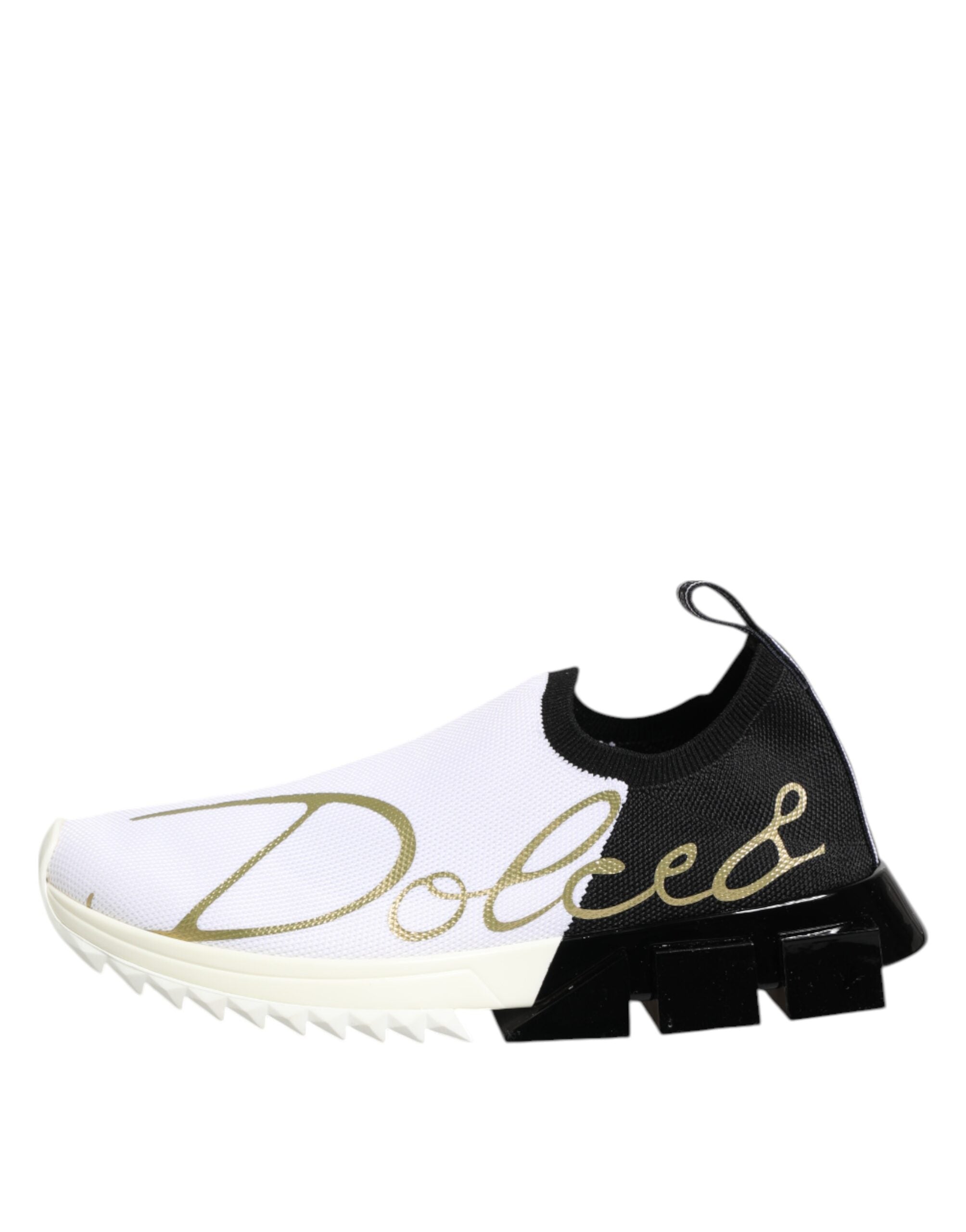 Dolce & Gabbana Black White Low Top Sorrento Sneakers Shoes Glam Steals