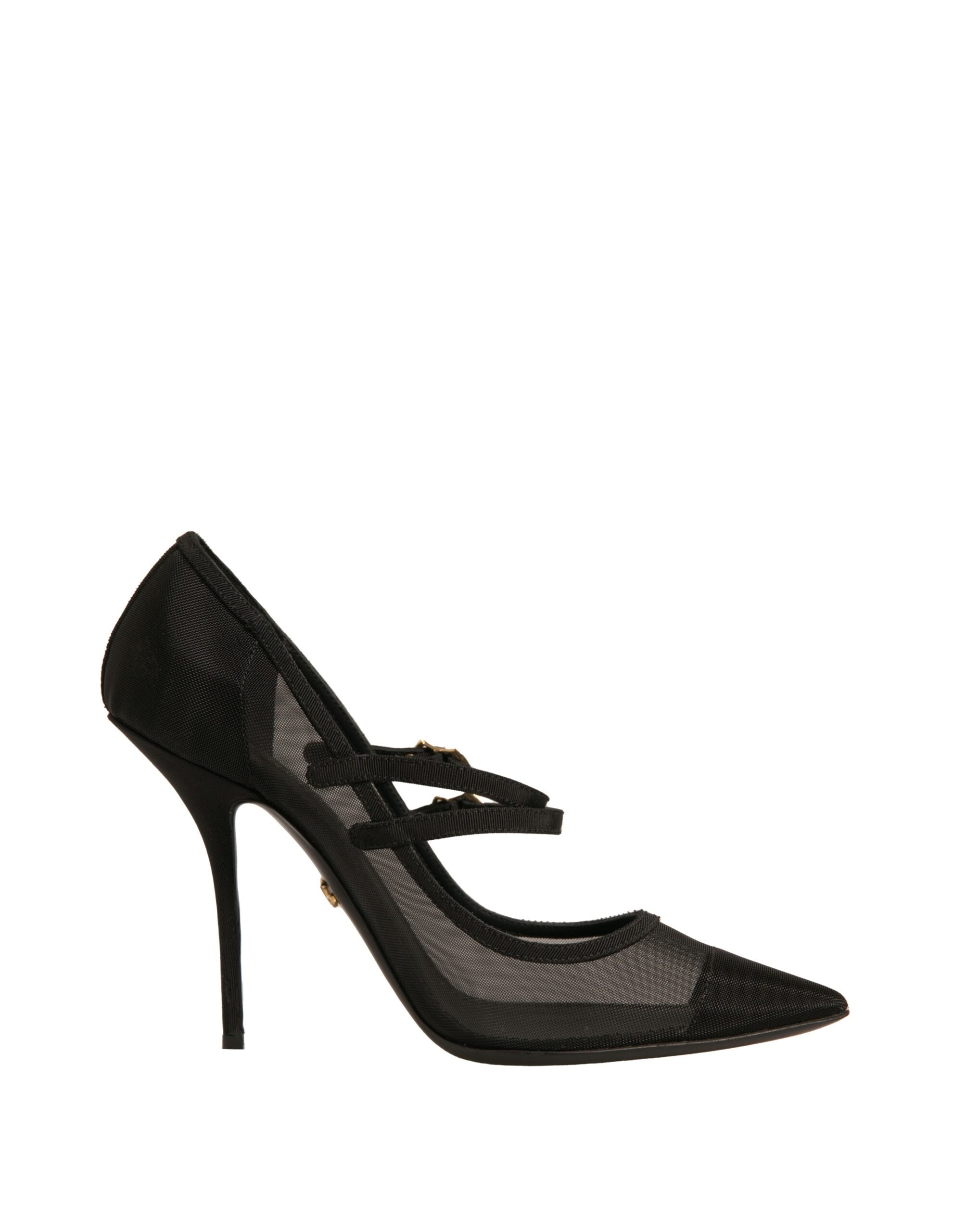 Dolce & Gabbana Black Mesh Mary Jane High Heels Pumps Shoes Glam Steals