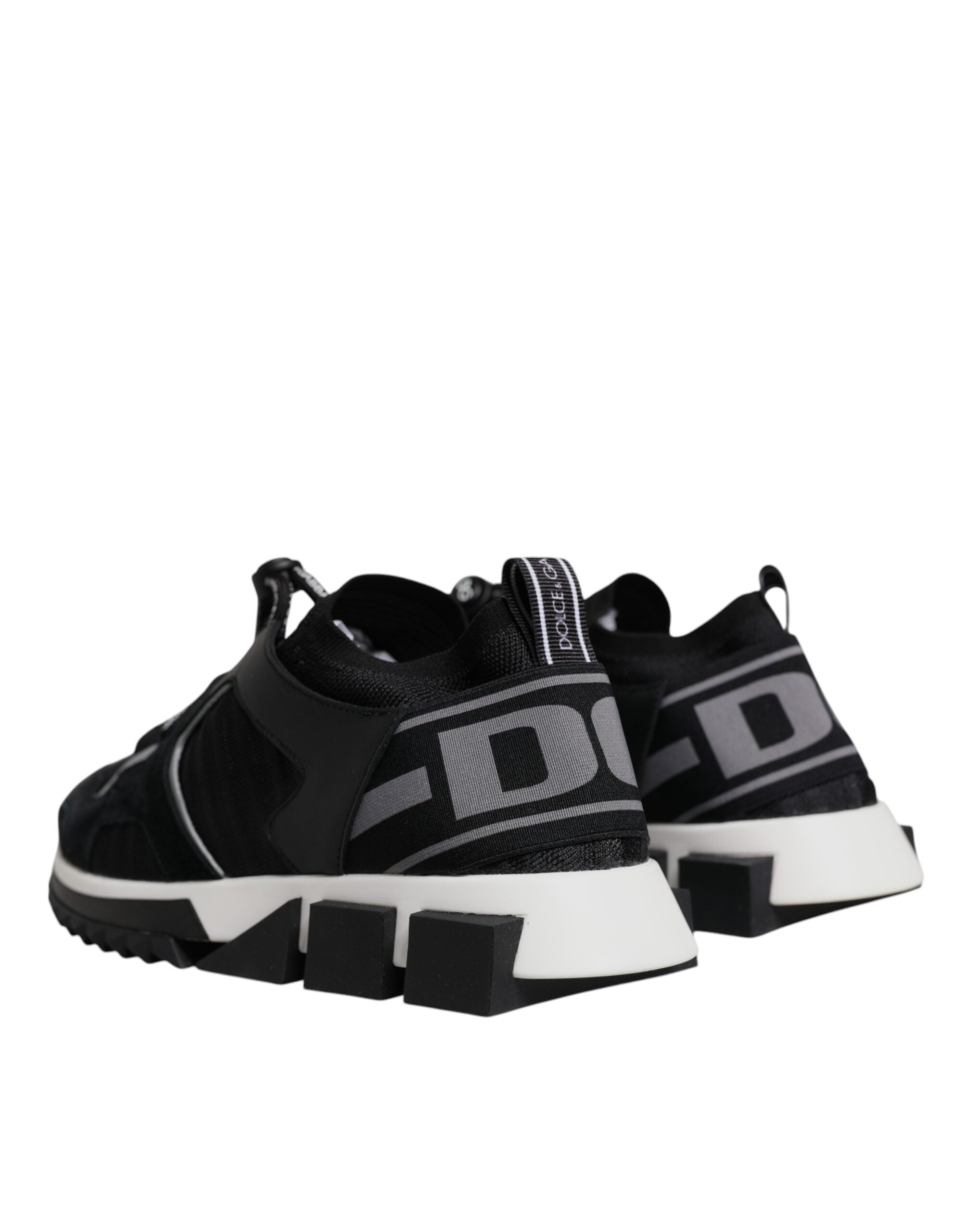 Dolce & Gabbana Black Mesh Sorrento Trekking Sneakers Shoes Glam Steals