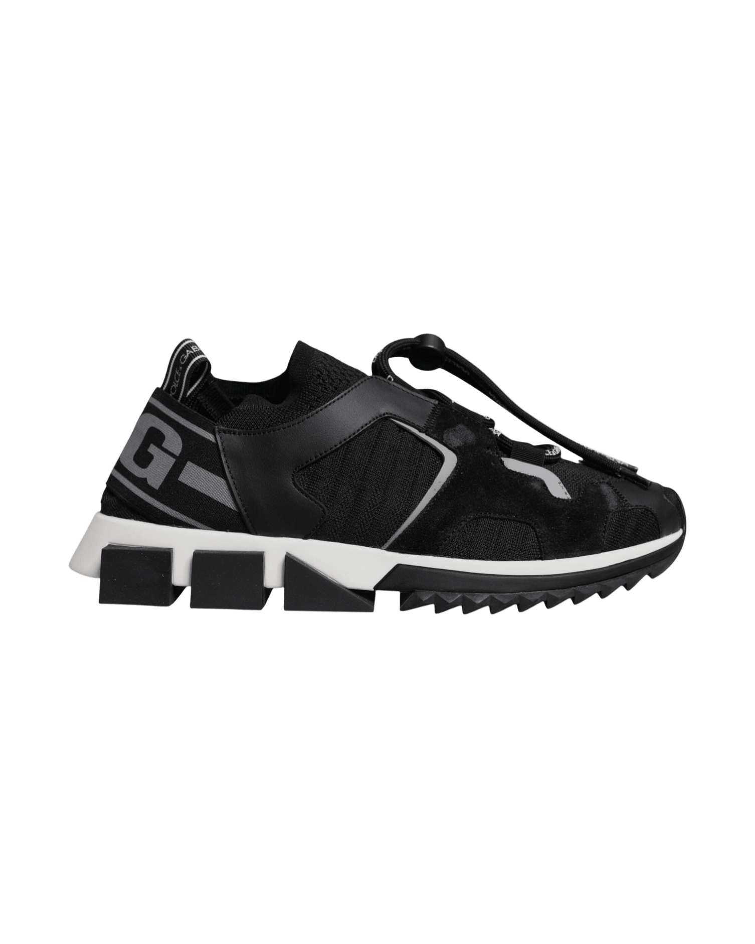 Dolce & Gabbana Black Mesh Sorrento Trekking Sneakers Shoes Glam Steals