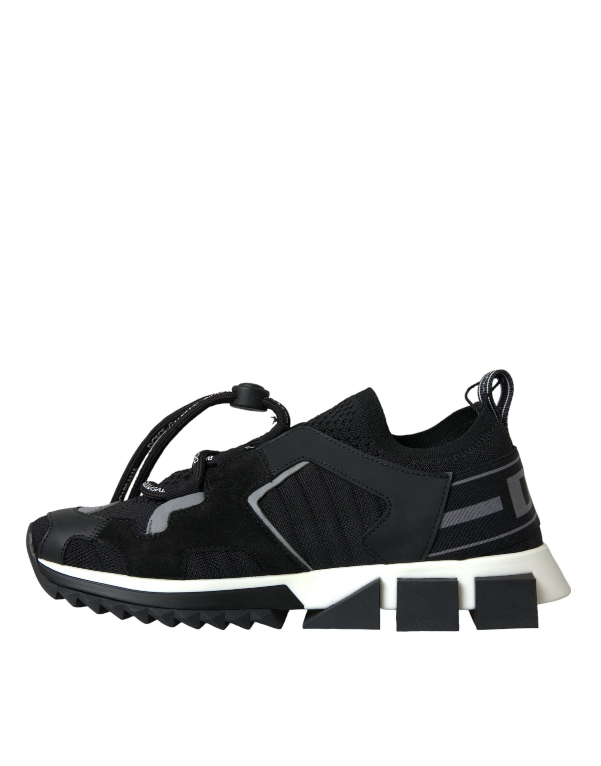 Dolce & Gabbana Black Mesh Sorrento Trekking Sneakers Shoes Glam Steals