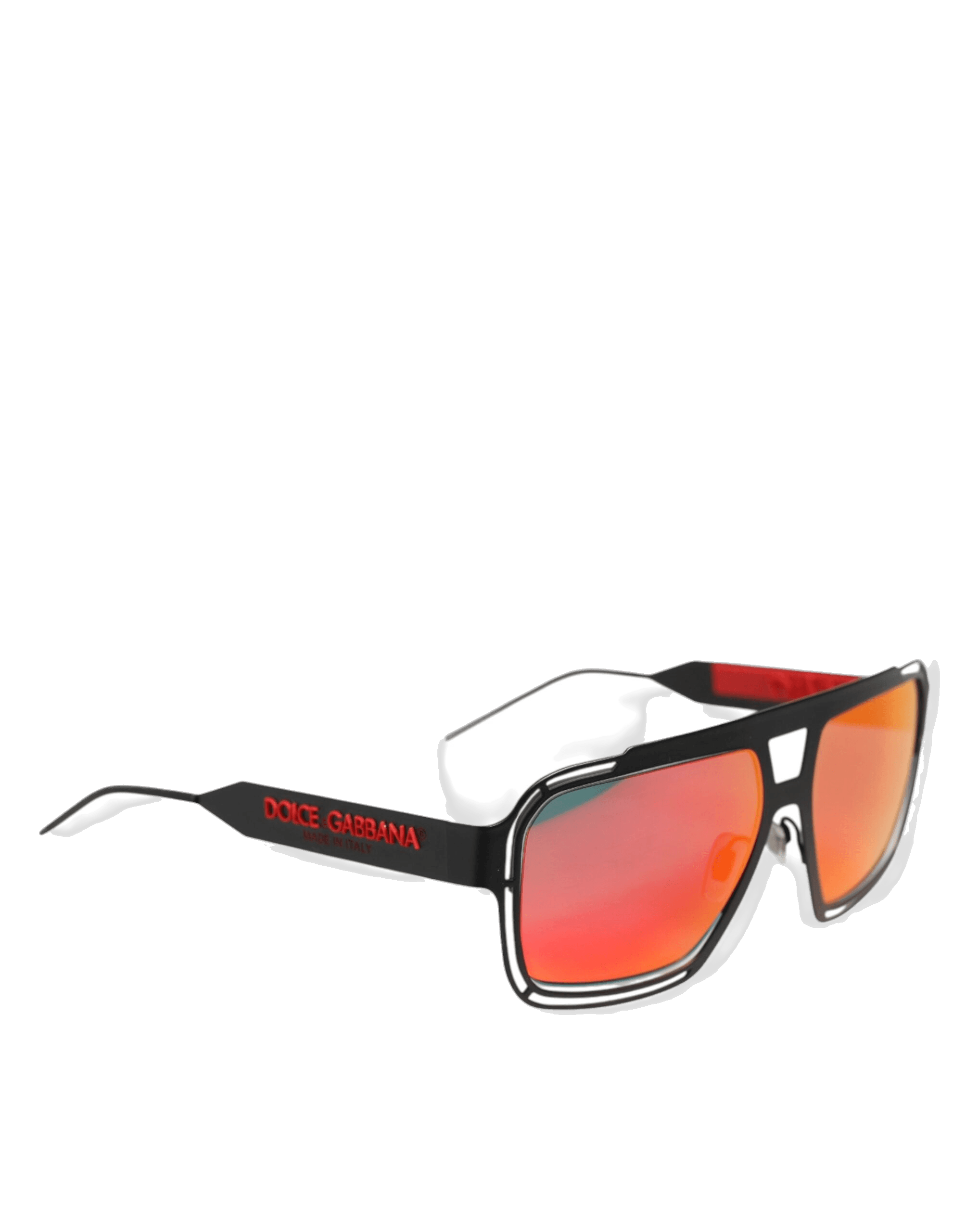 Dolce & Gabbana Black Metal Pilot Frame Shades Eyewear Sunglasses Glam Steals