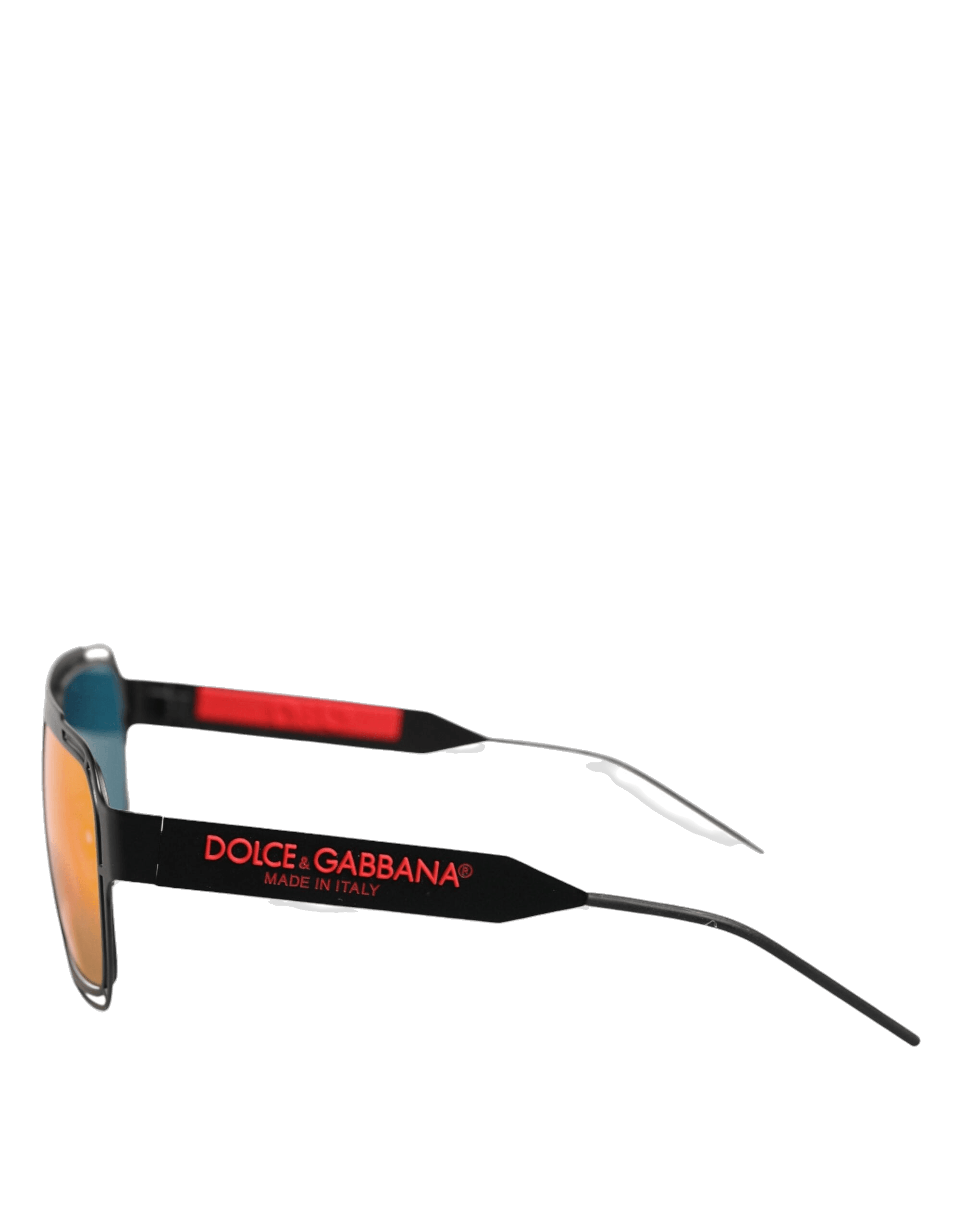 Dolce & Gabbana Black Metal Pilot Frame Shades Eyewear Sunglasses Glam Steals