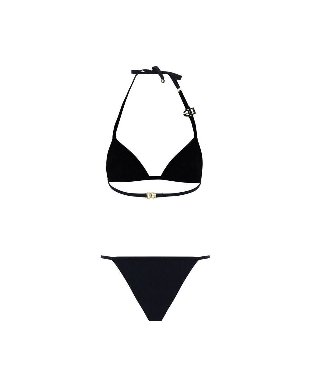 Dolce & Gabbana Black Nylon Bikini Glam Steals