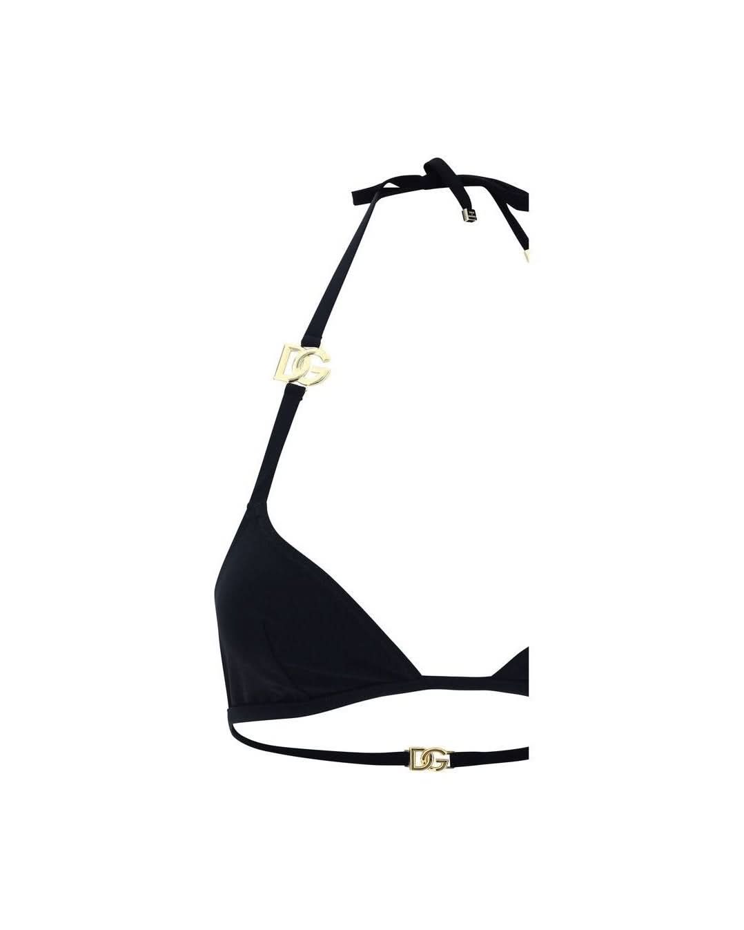 Dolce & Gabbana Black Nylon Bikini Glam Steals