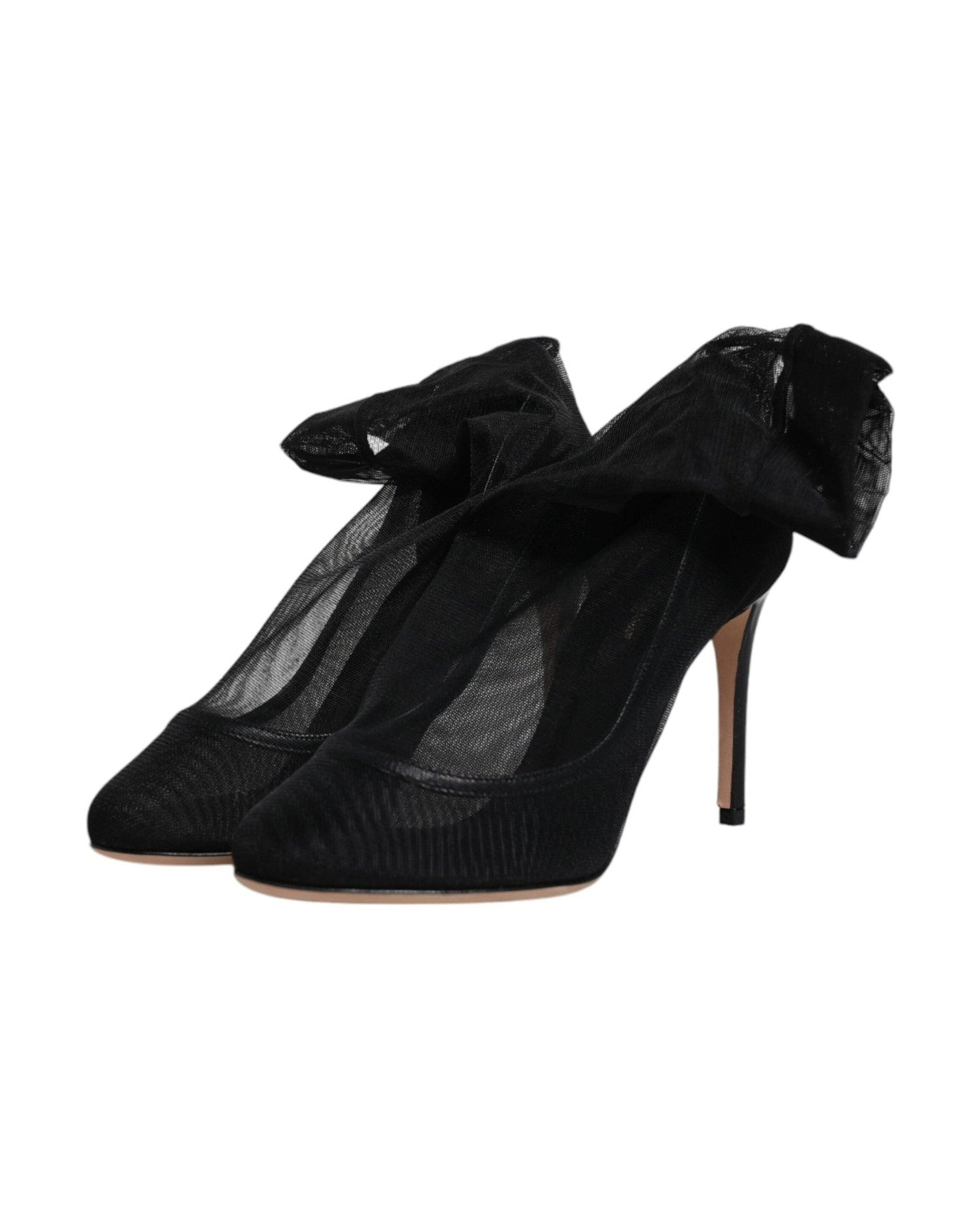 Dolce & Gabbana Black Nylon Mesh Sock Style Boots Shoes Glam Steals