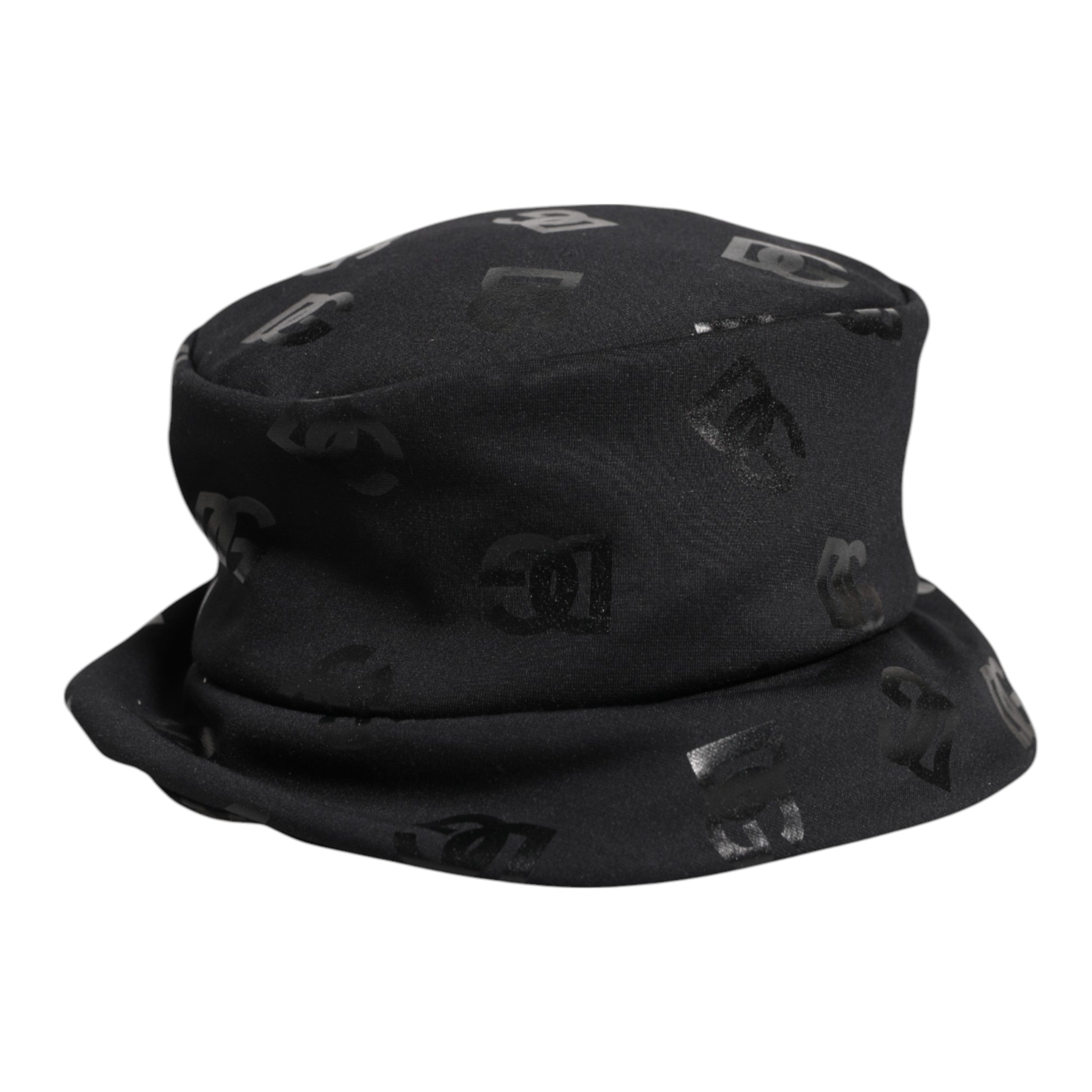 Dolce & Gabbana Black Polyester Dg Monogram Jacquard Bucket Hat Glam Steals