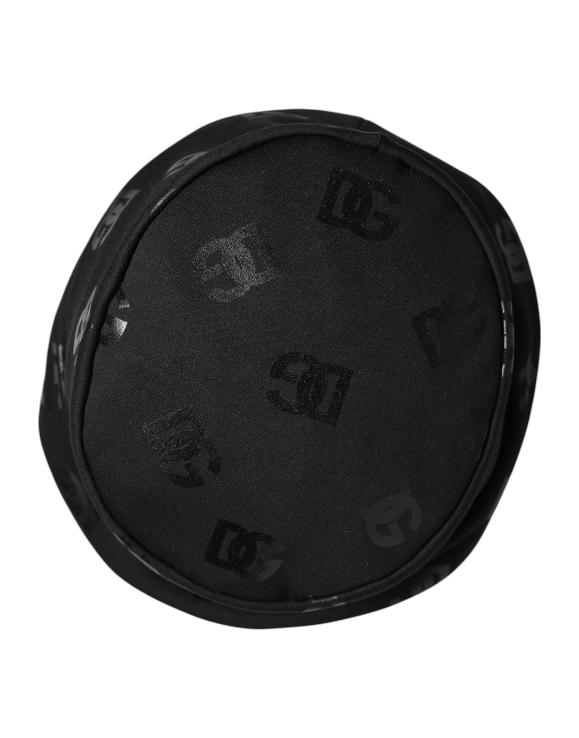 Dolce & Gabbana Black Polyester Dg Monogram Jacquard Bucket Hat Glam Steals