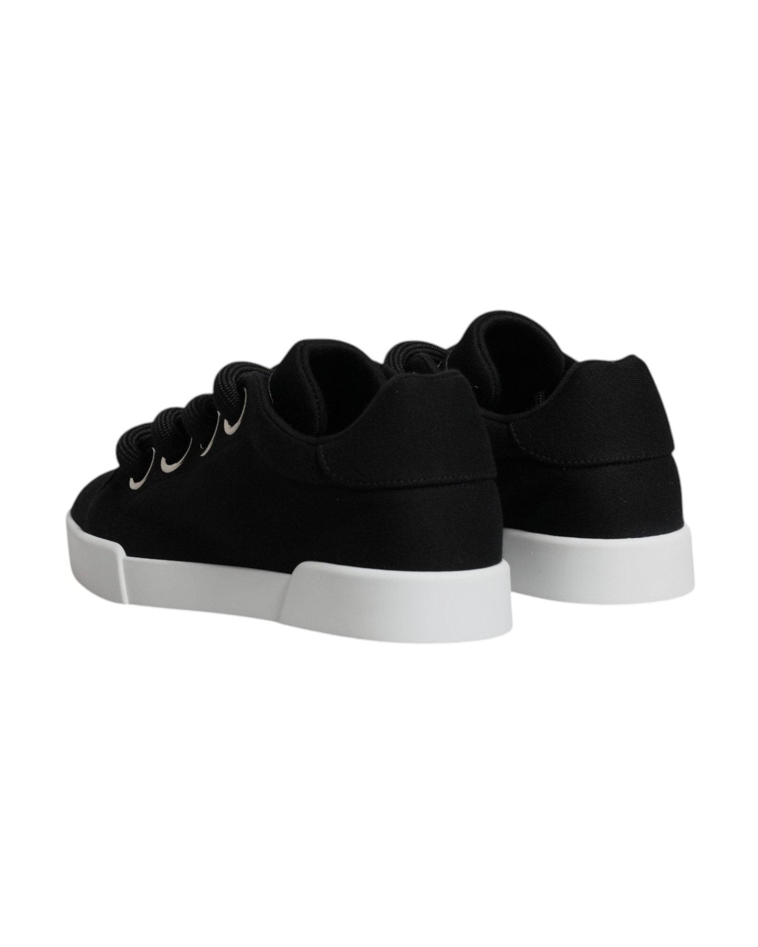 Dolce & Gabbana Black Portofino Low Top Sneakers Shoes Glam Steals