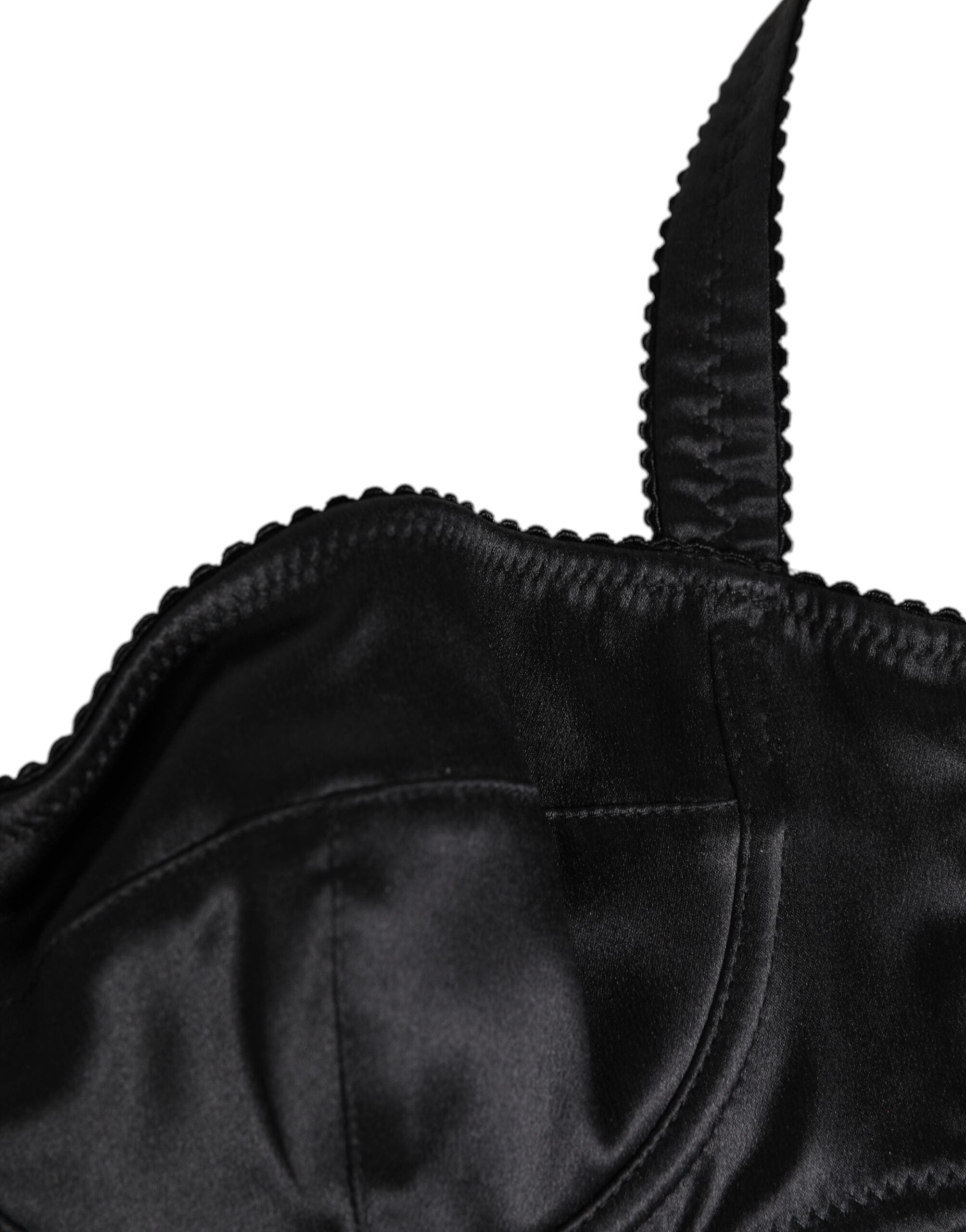 Dolce & Gabbana Black Satin Bra Glam Steals