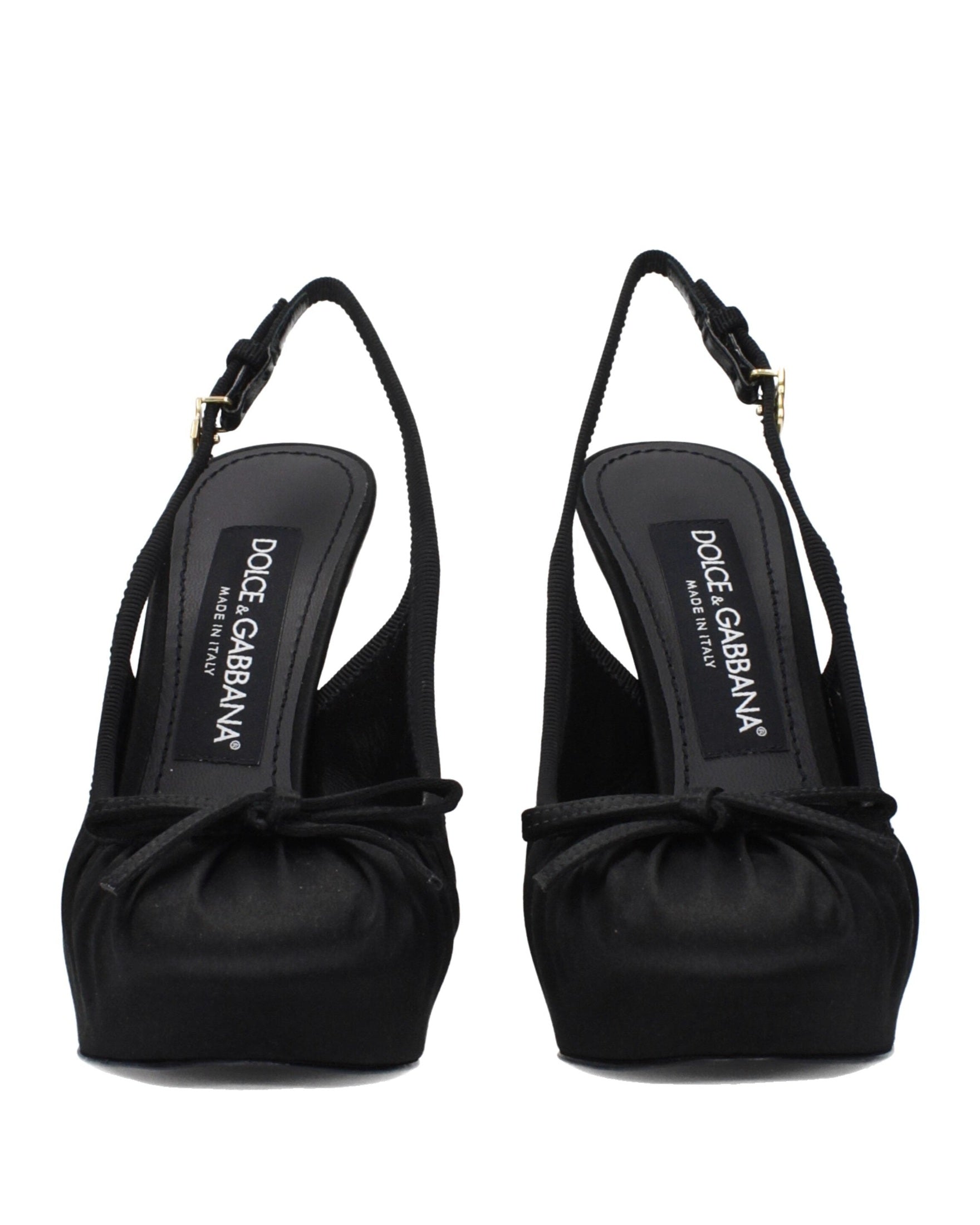 Dolce & Gabbana Black Satin Pumps Glam Steals