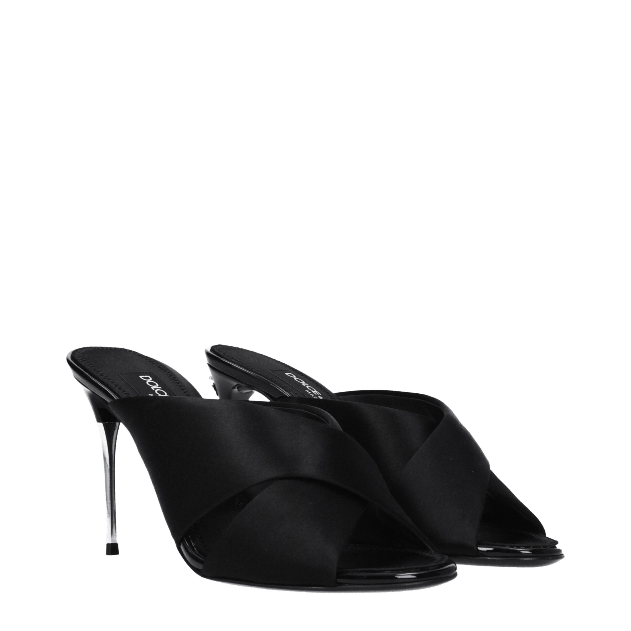 Dolce & Black Gabbana Satin And Stiletto Heels Sandals Glam Steals