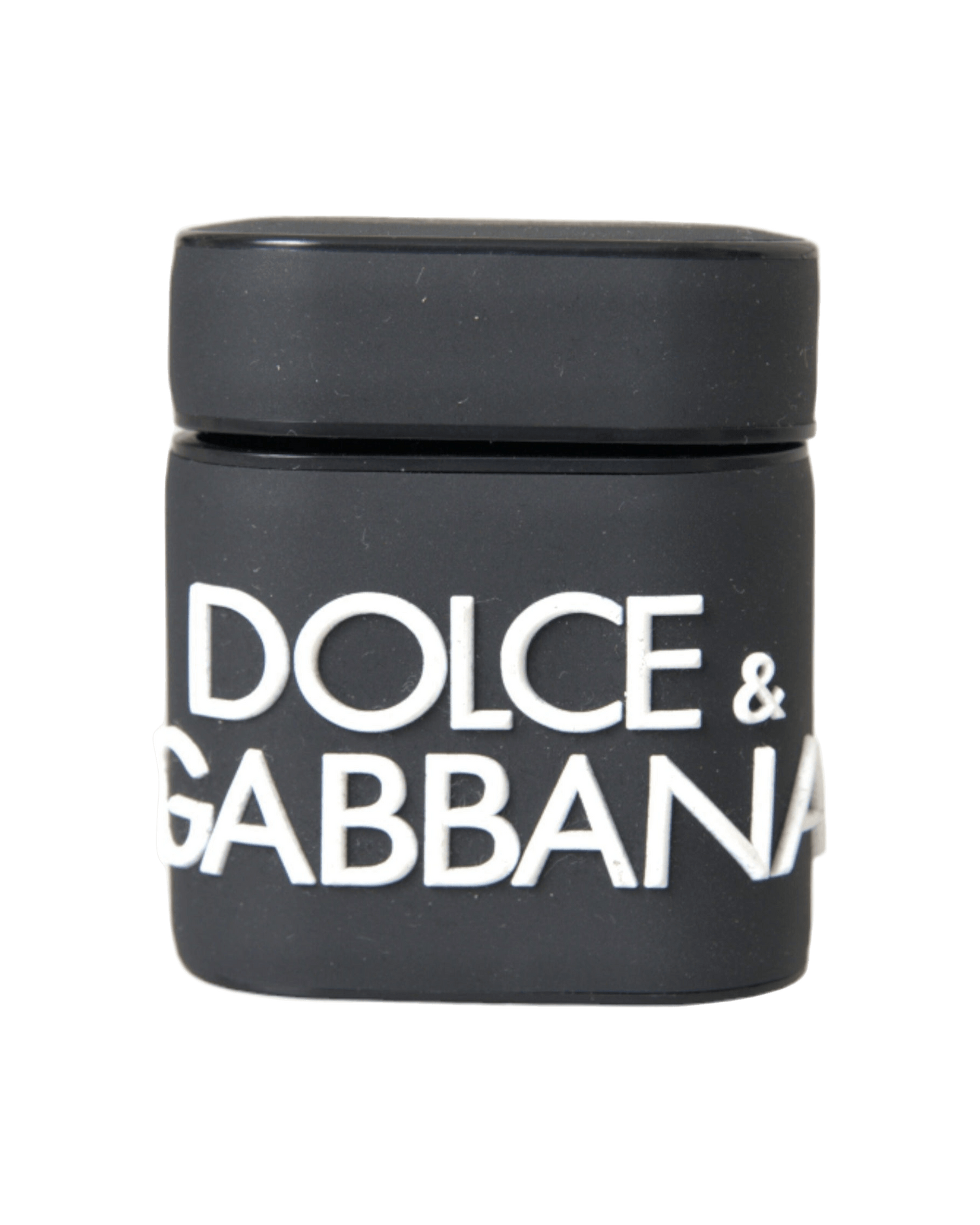 Dolce & Gabbana Black Silicone Embossed Logo Airpods White Case Glam Steals