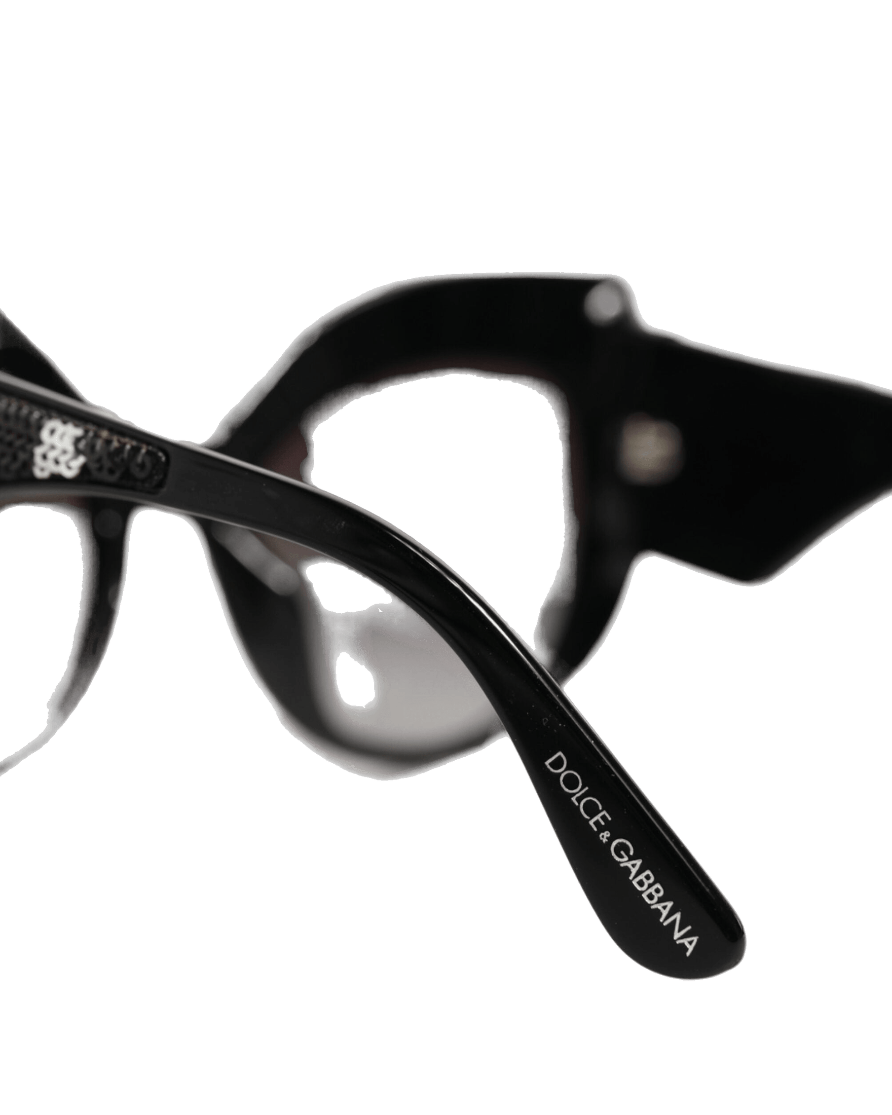 Dolce & Gabbana Black Sequin Butterfly Polarized Sunglasses Sunglasses
