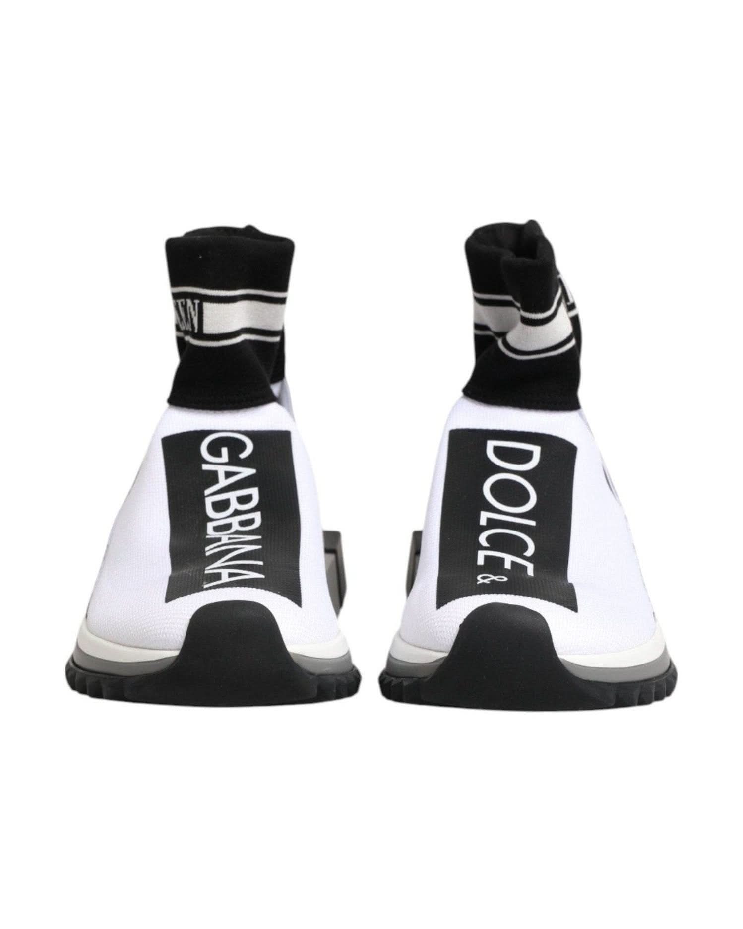 Dolce & Gabbana Black Sorrento Socks Sneakers Shoes Sneakers