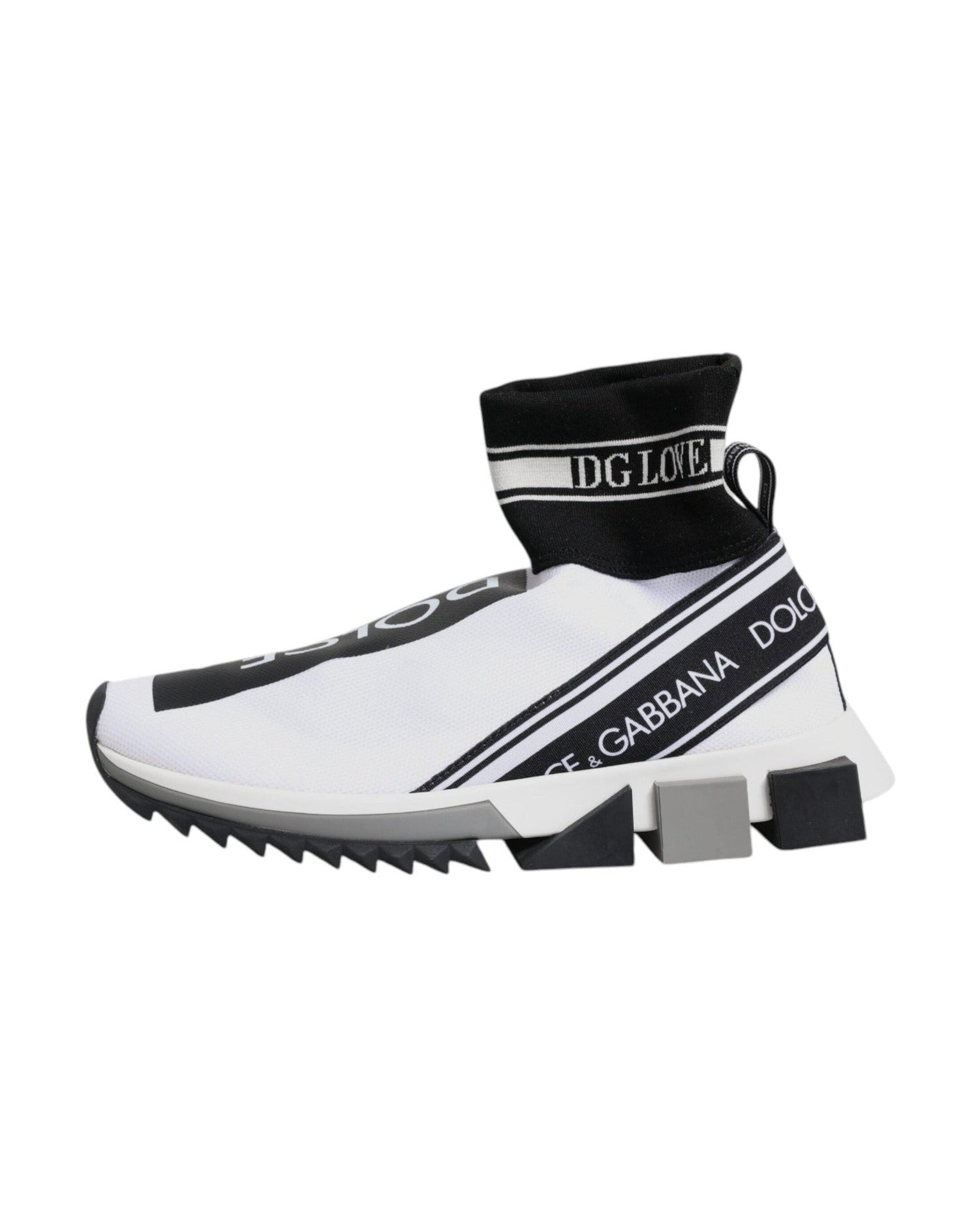 Dolce & Gabbana Sorrento Socks Sneakers Black Shoes Glam Steals