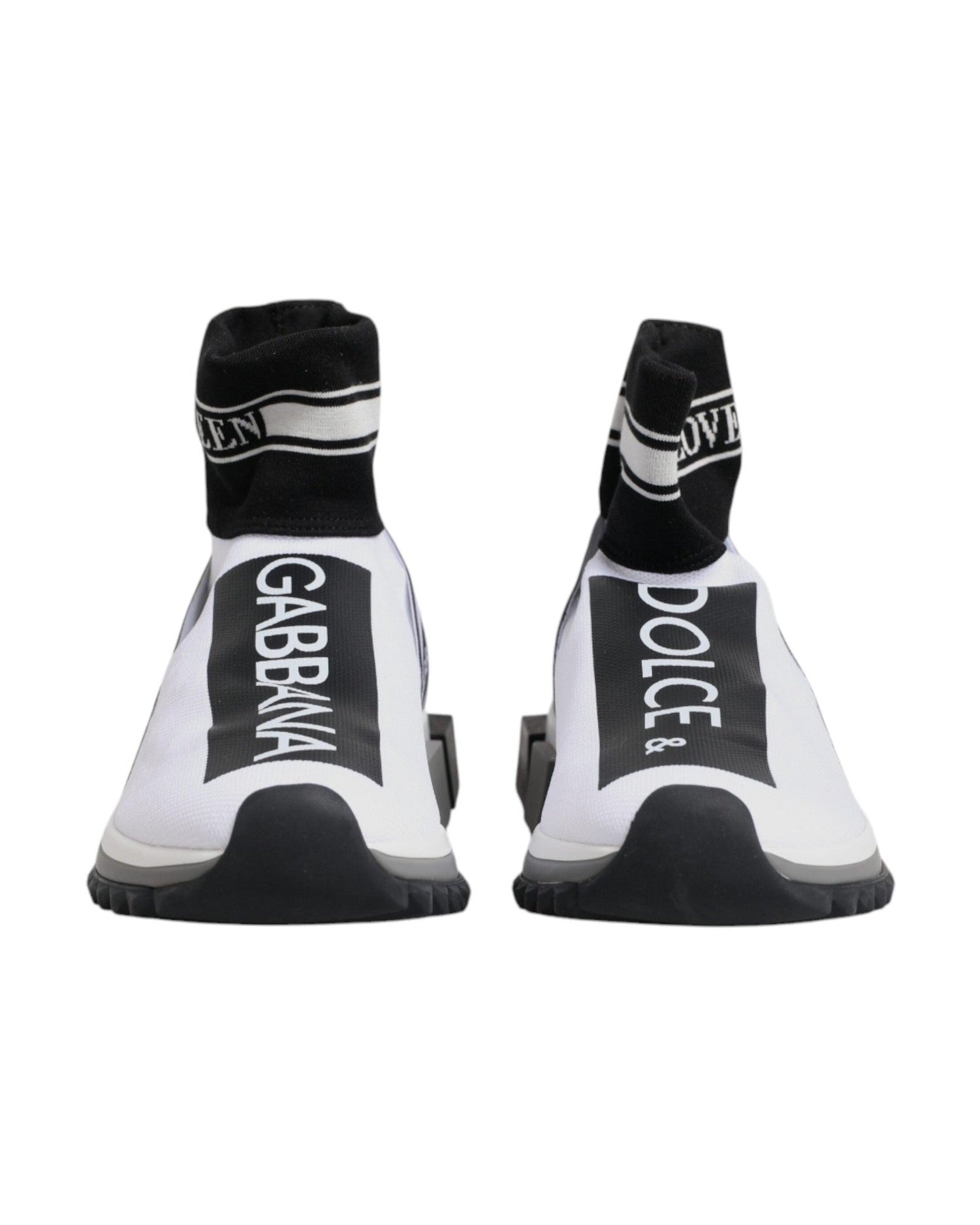 Dolce & Gabbana Sorrento Socks Sneakers Black Shoes Glam Steals