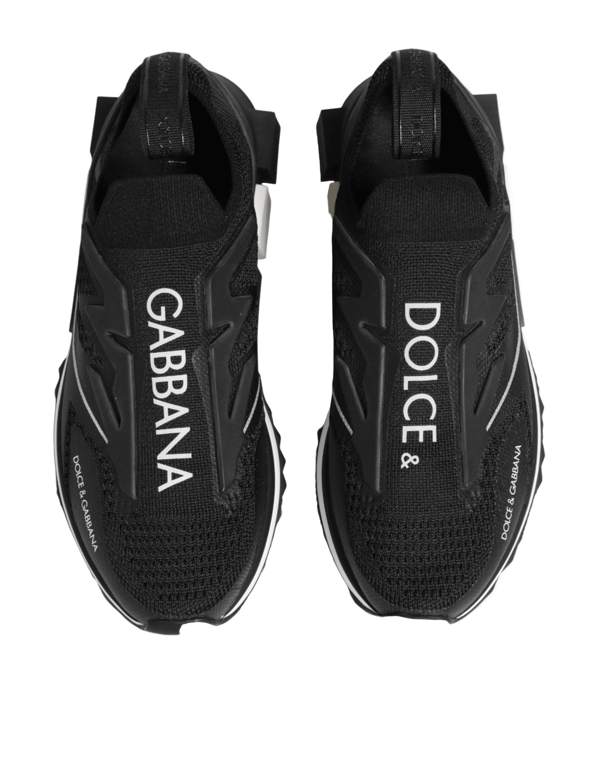 Dolce & Gabbana Black Sorrento Sport Stretch Sneakers Shoes Glam Steals