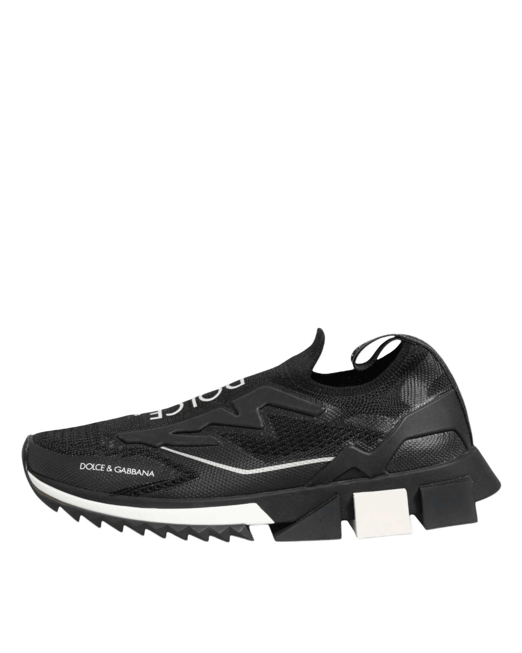 Dolce & Gabbana Black Sorrento Sport Stretch Sneakers Shoes Sneakers
