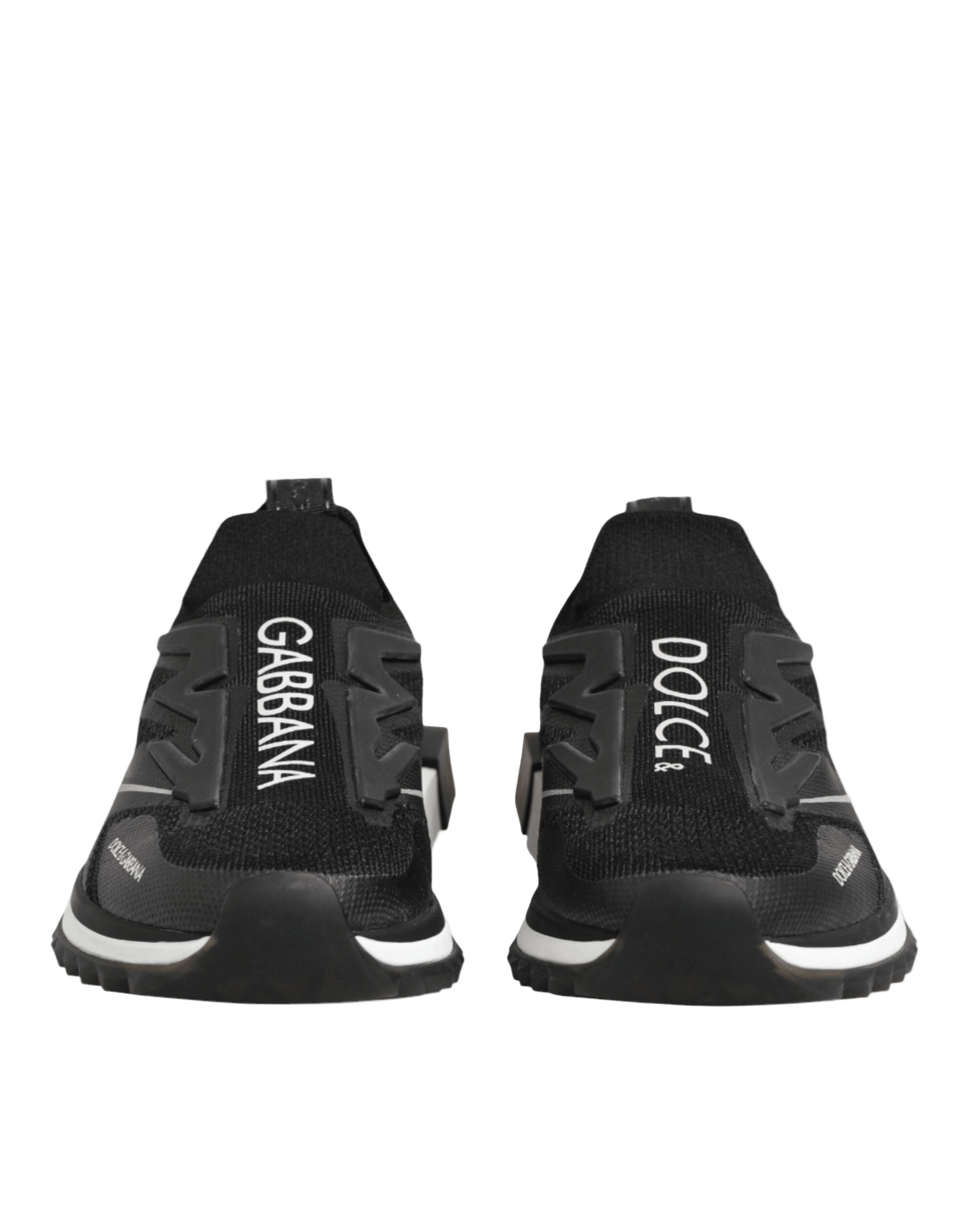 Dolce & Gabbana Black Sorrento Sport Stretch Sneakers Shoes Sneakers