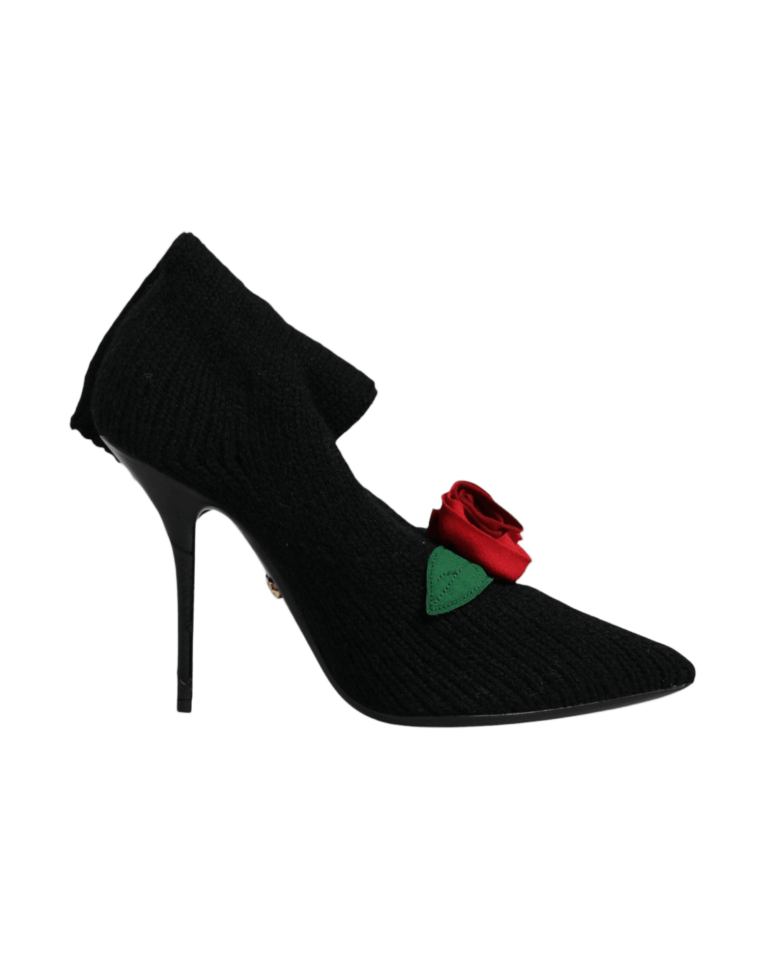Dolce & Gabbana Black Stiletto Heels Mid Calf Boots Shoes Boots