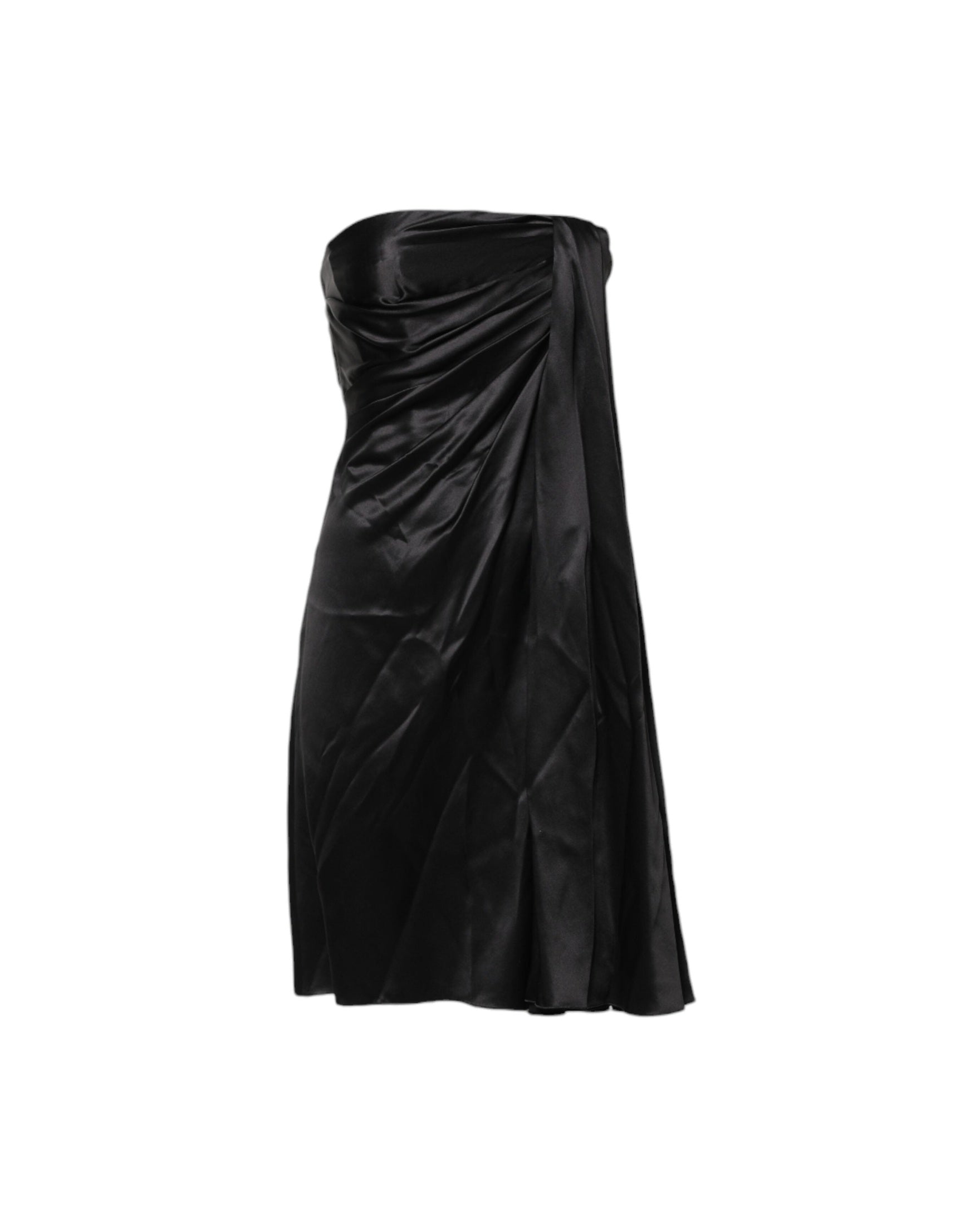 Dolce & Gabbana Black Strapless Sheath A Line Mini Dress Glam Steals