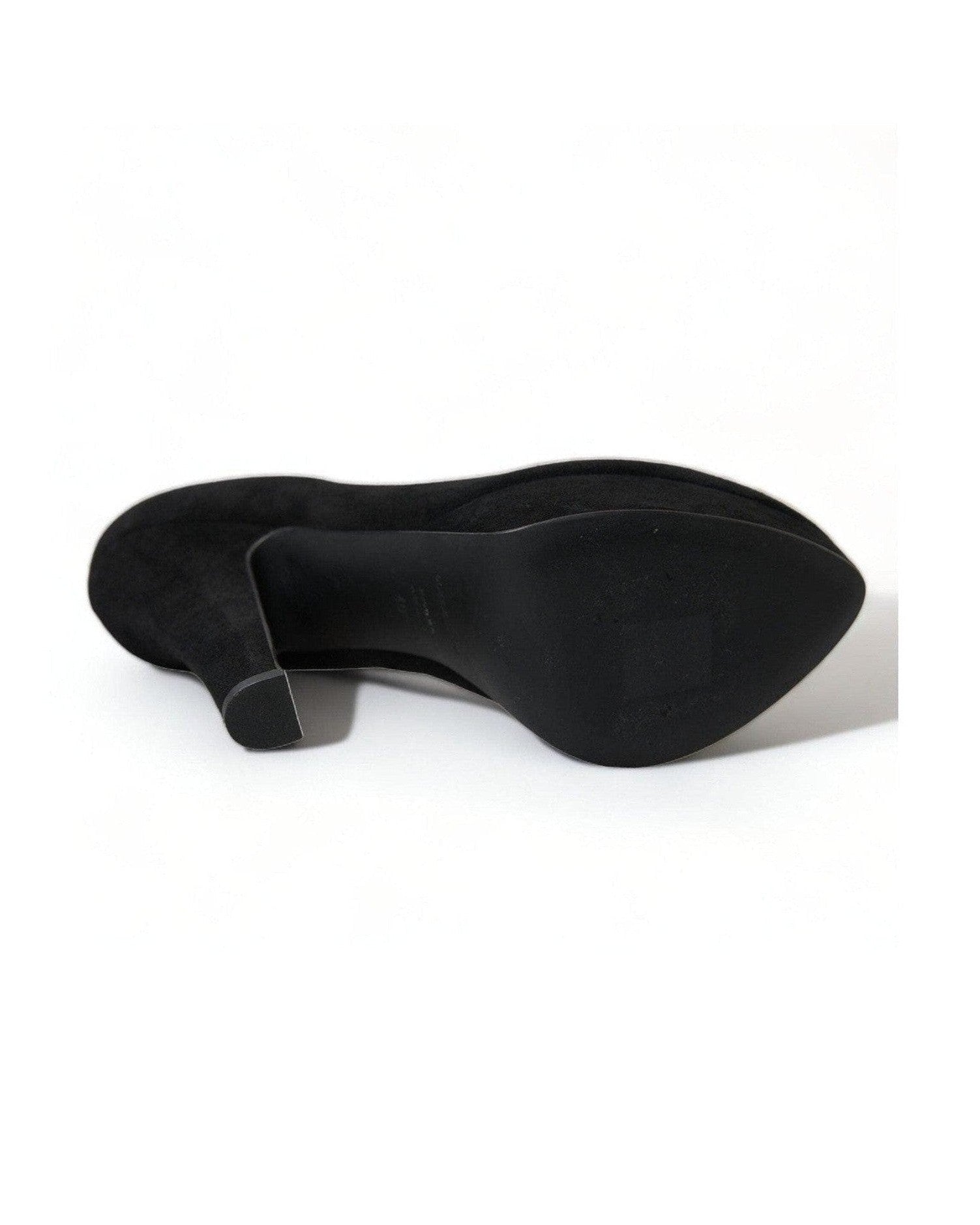 Dolce & Gabbana Black Suede Heeled Pumps Sophistication Heels