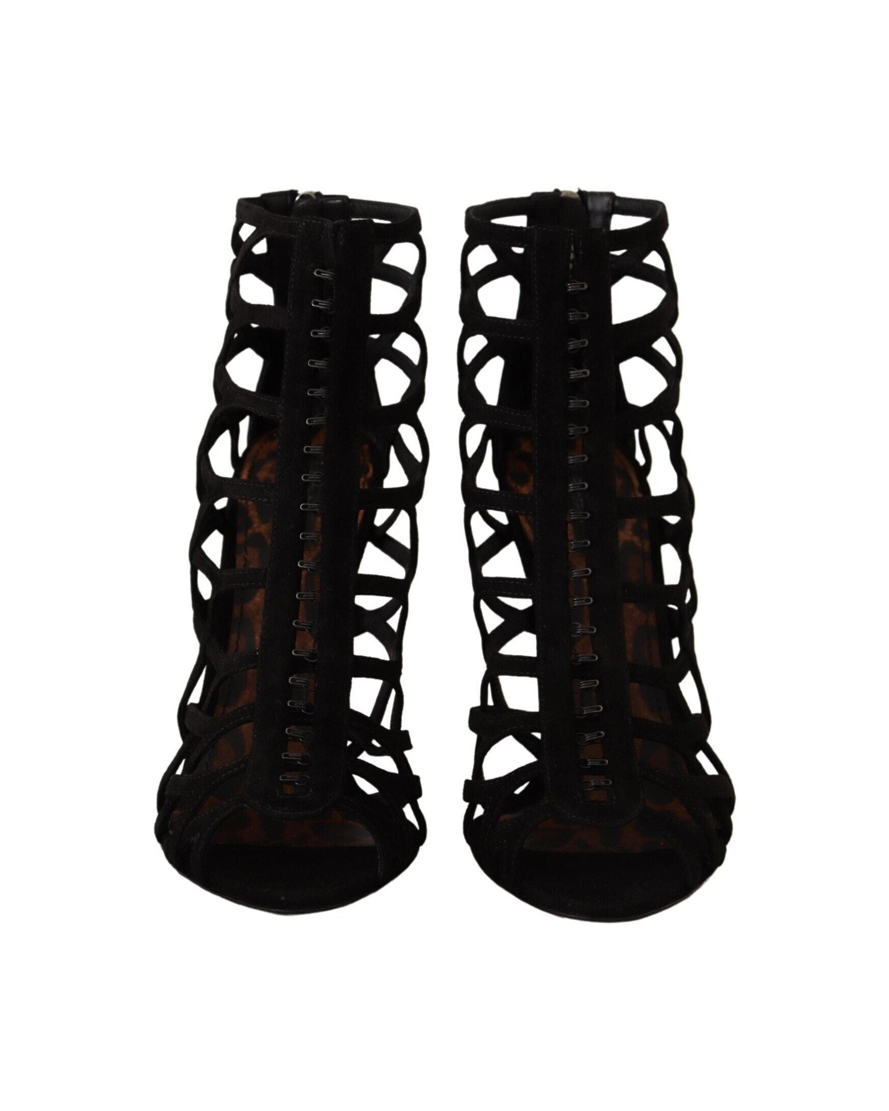 Dolce & Gabbana Black Suede Stiletto Heels Heels