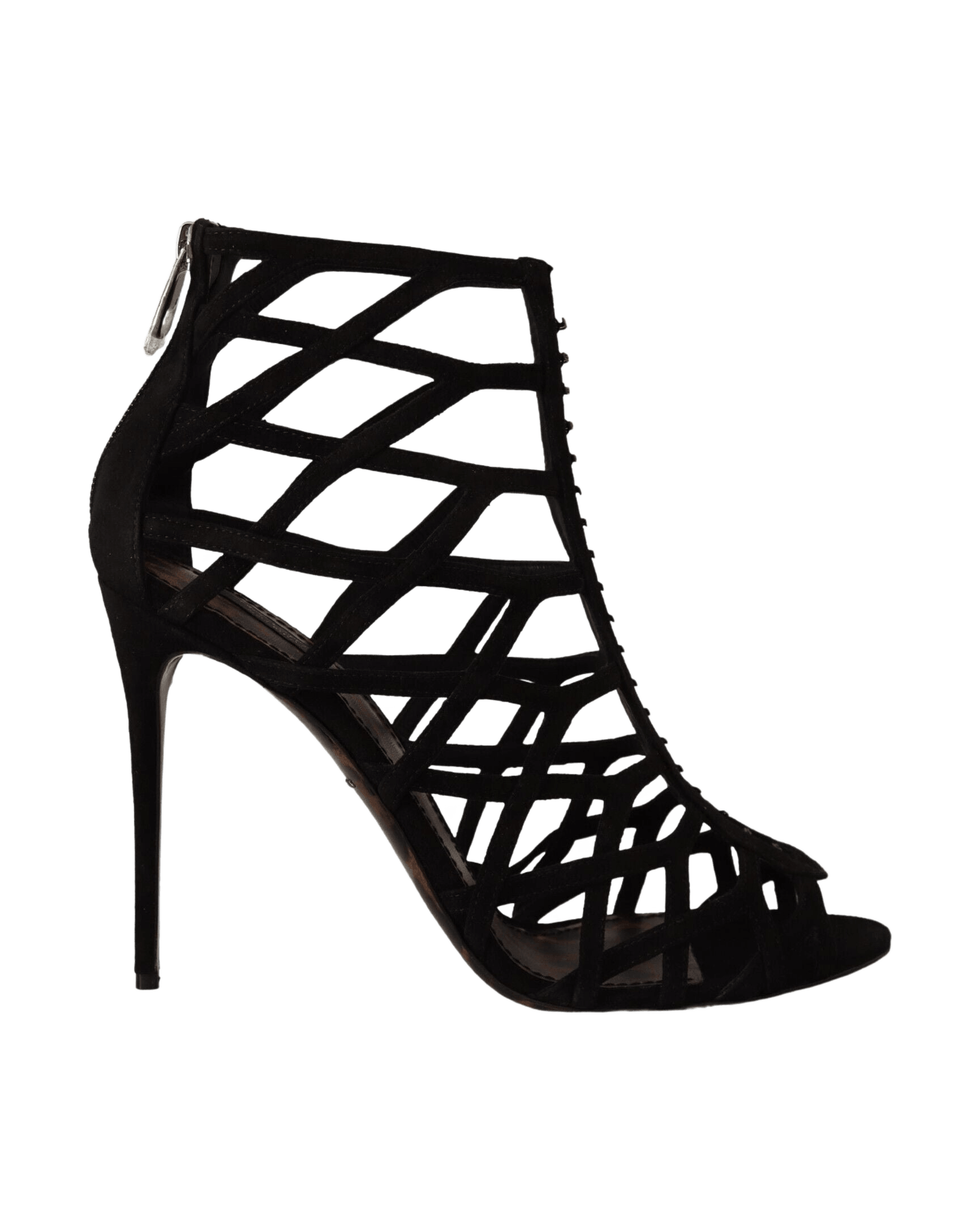 Dolce & Gabbana Black Suede Stiletto Heels Heels