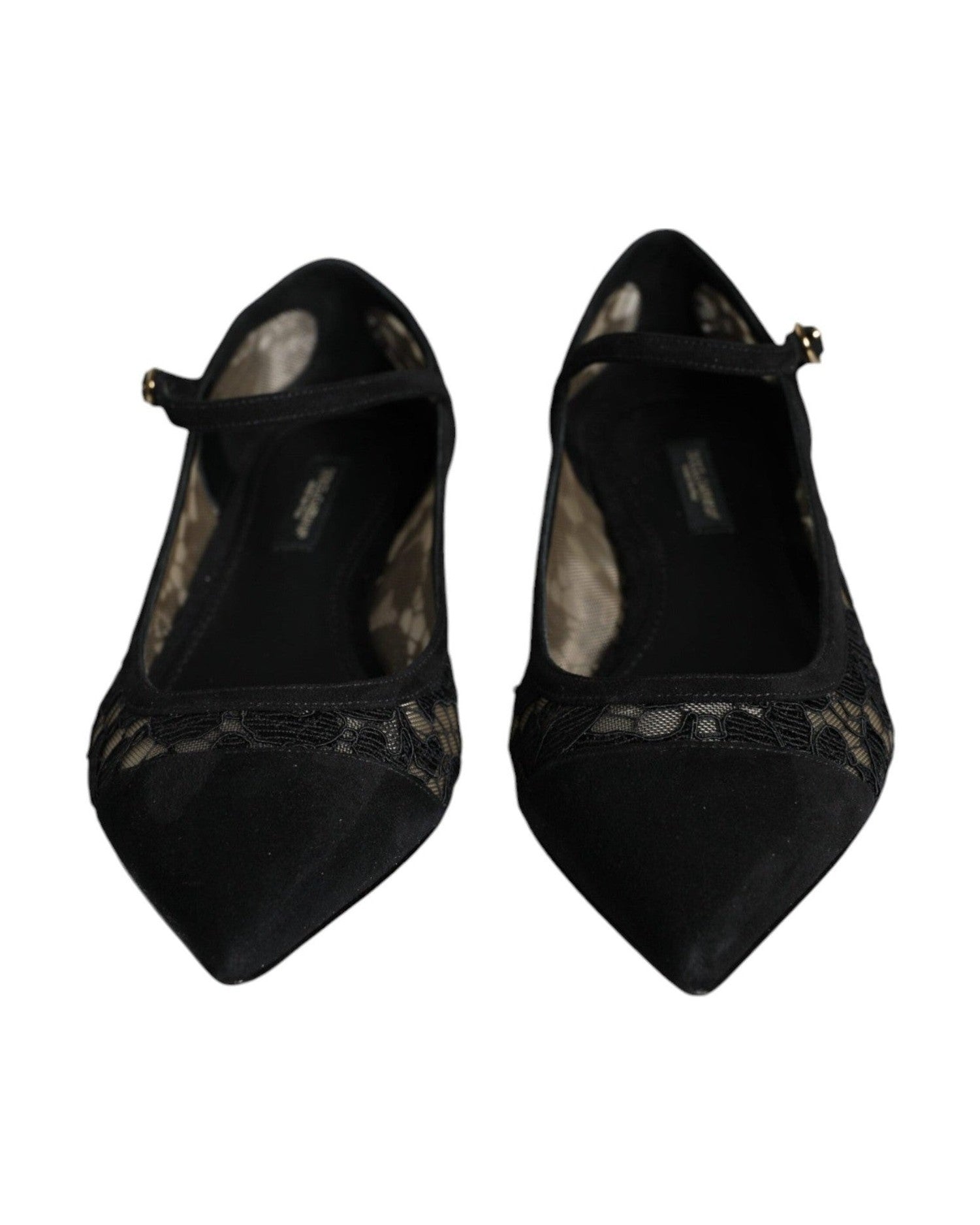 Dolce & Gabbana Black Taormina Lace Bellucci Flats Shoes Glam Steals
