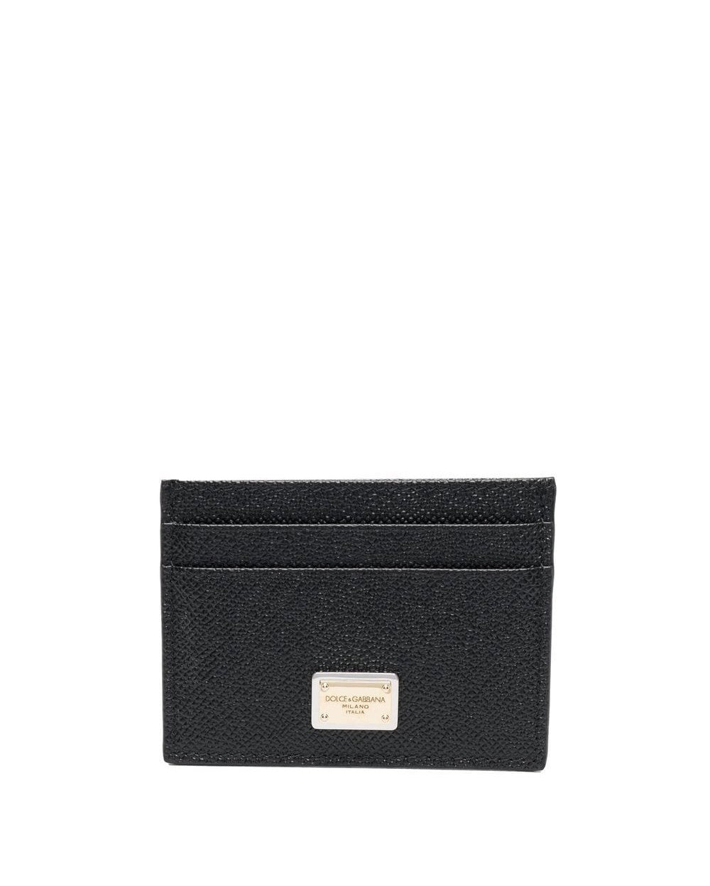 Dolce & Gabbana Black Wallet Card Cases