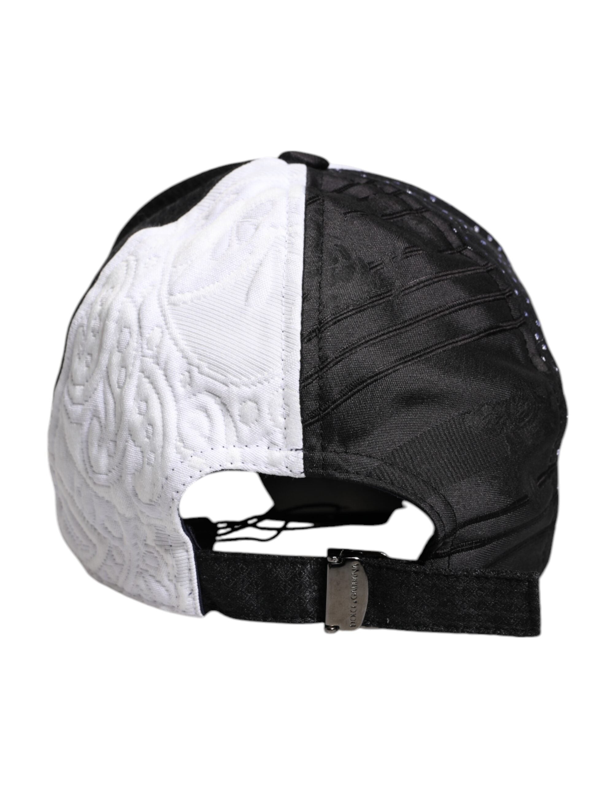 Dolce & Gabbana Black White Polka Dot Feathers Baseball Cap Glam Steals