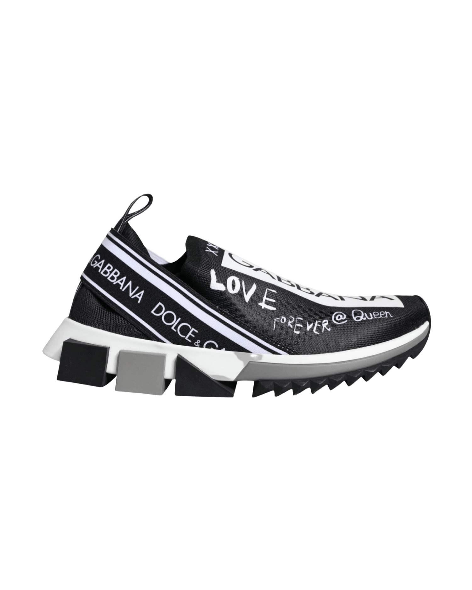 Dolce & Gabbana Black White Sorrento Low Top Sneakers Shoes Glam Steals