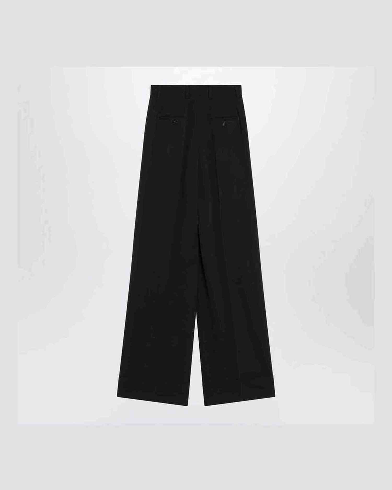Dolce & Gabbana Black Wool Blend Trouser Glam Steals
