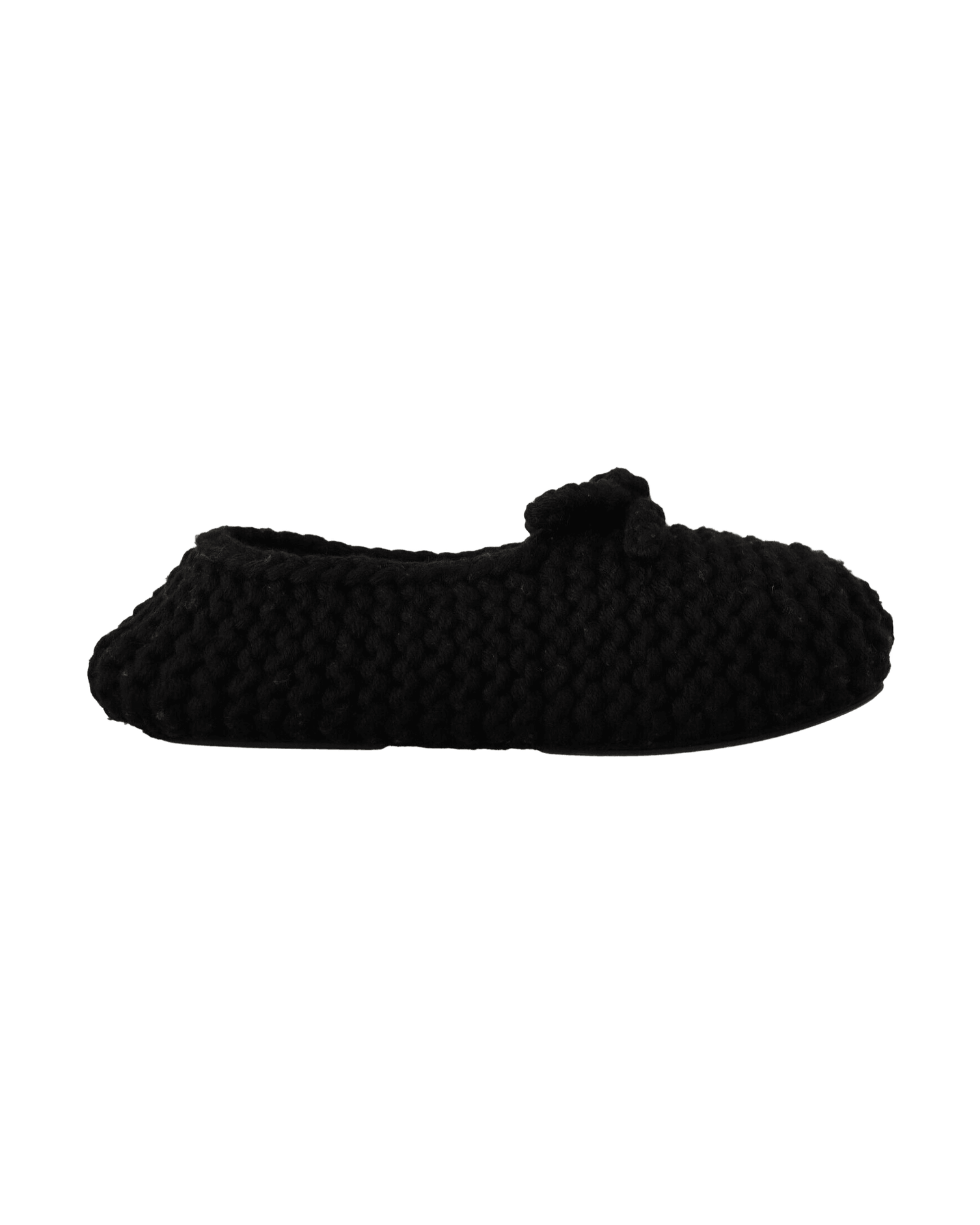 Dolce & Gabbana Black Wool Elegant Knit Ballet Flats Flats