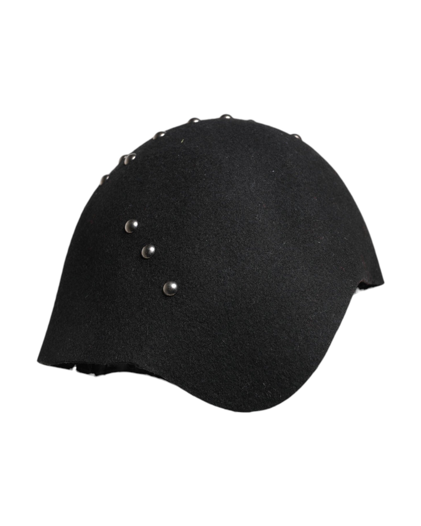 Dolce & Gabbana Black Wool Multicolor Embellished Cloche Hat Glam Steals