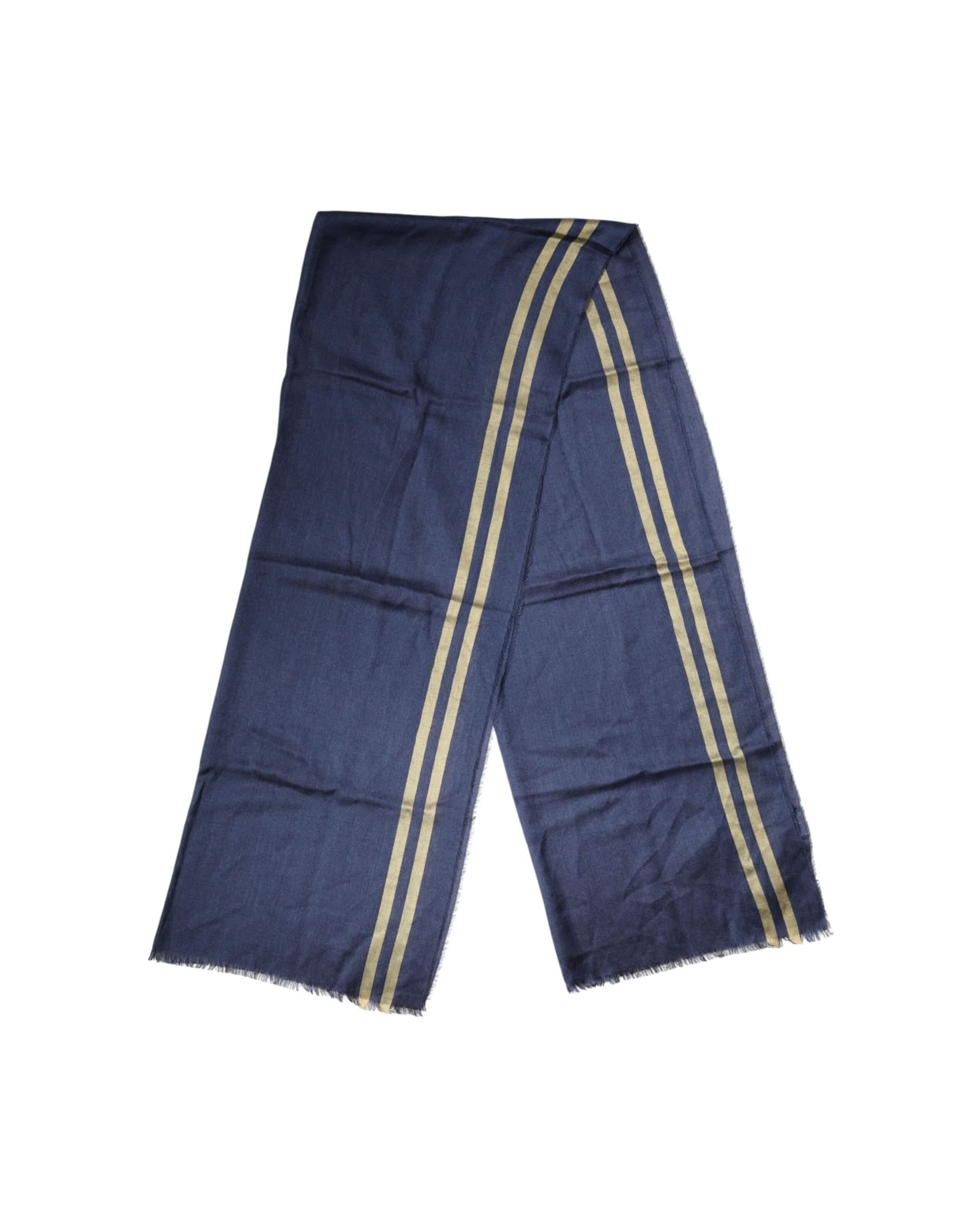 Dolce & Gabbana Blue Cashmere Neck Wrap Shawl Fringes Scarf Scarves & Shawls