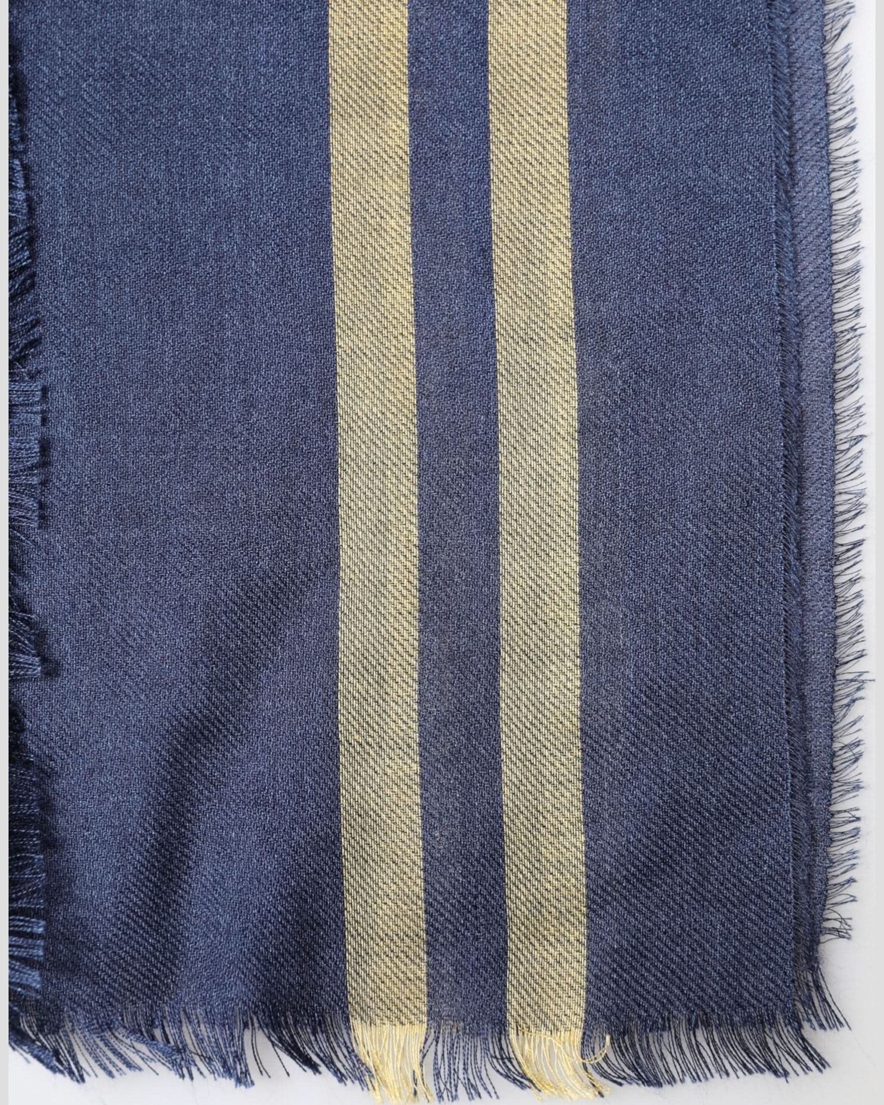 Dolce & Gabbana Blue Cashmere Neck Wrap Shawl Fringes Scarf Scarves & Shawls