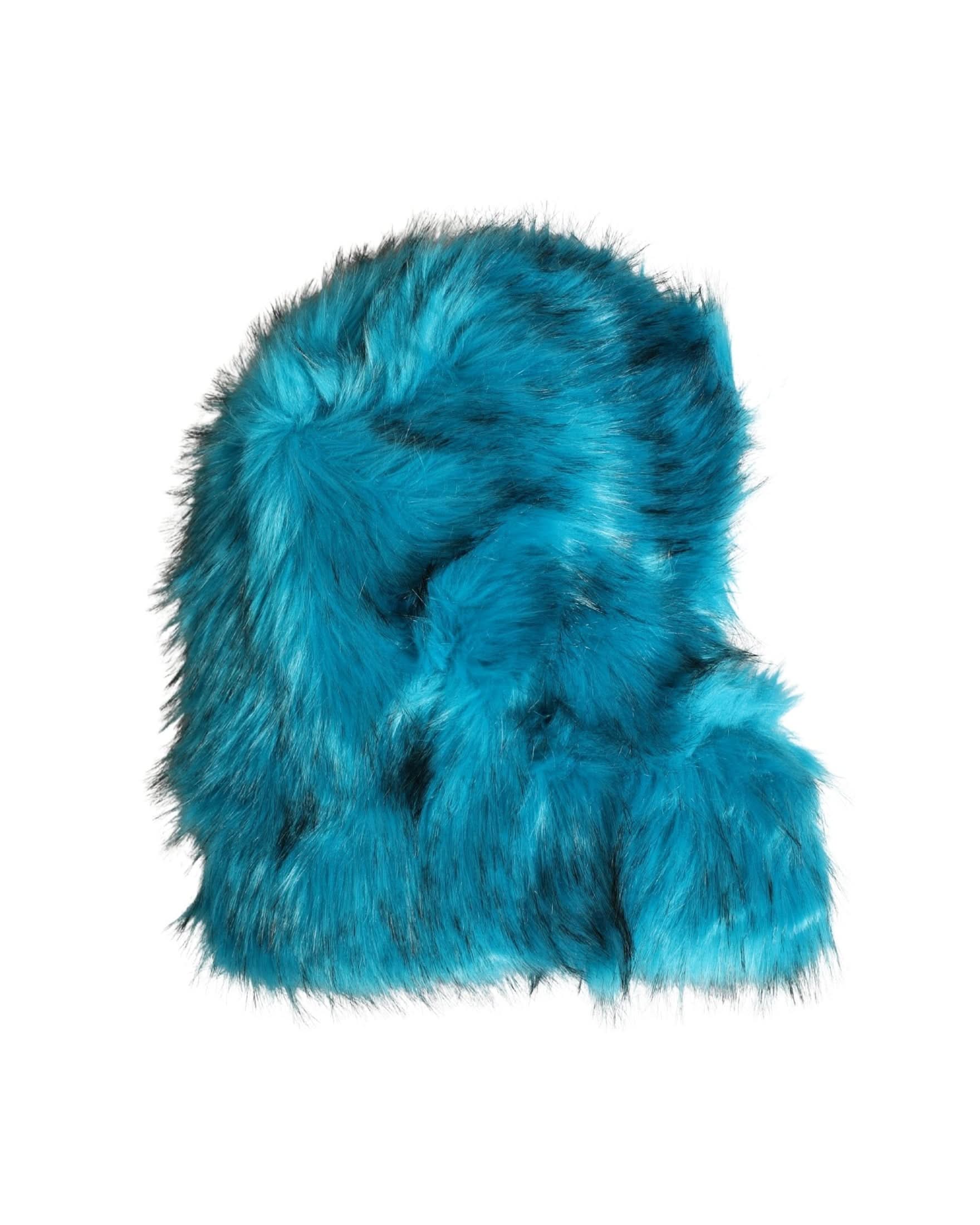 Dolce & Gabbana Blue Modacrylic Fur Bucket Capello Hat